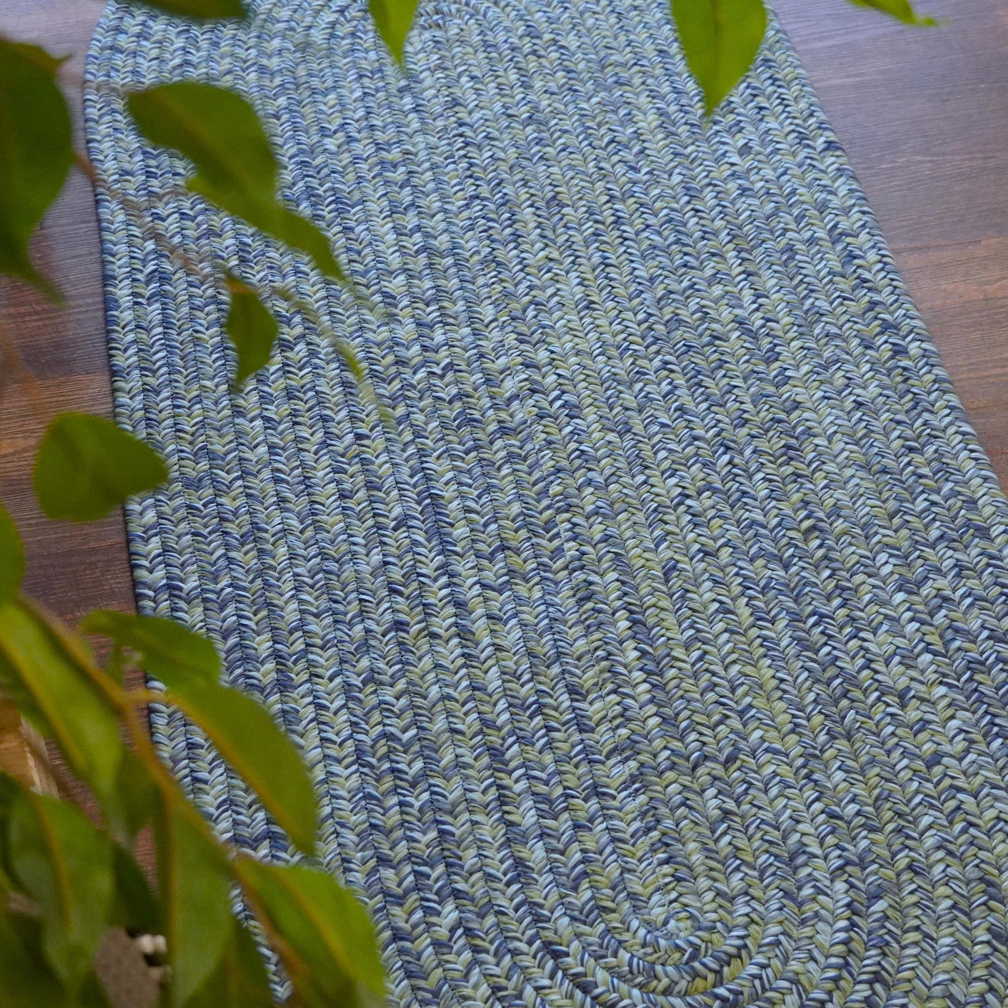 Braided A348 Blue Rugs #color_blue