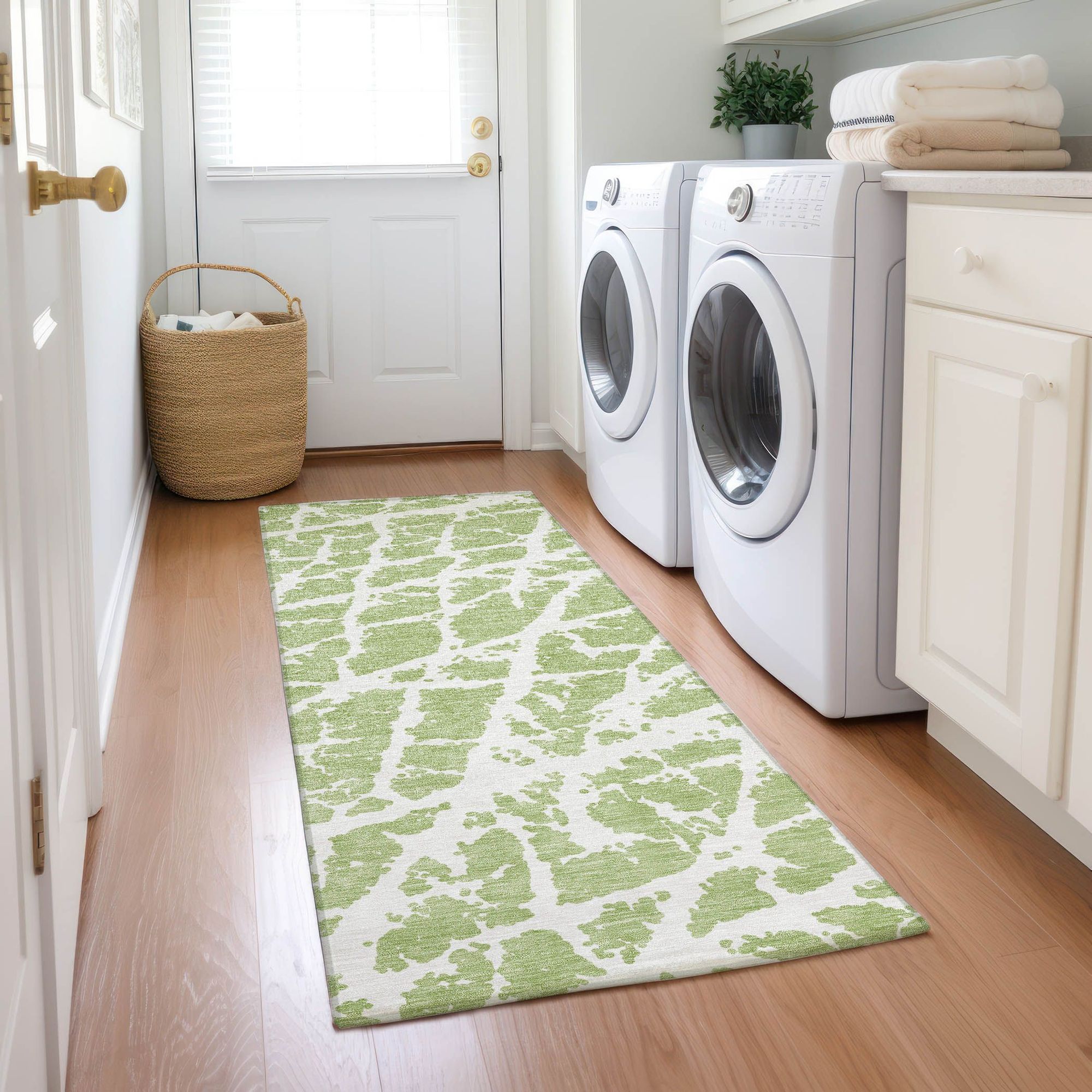 Machine Made ACN501 Aloe Green Rugs #color_aloe green