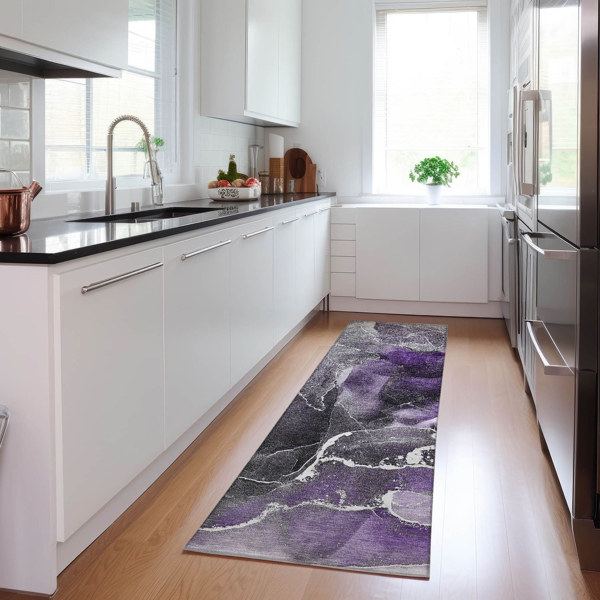 Machine Made ACN503 Purple  Rugs #color_purple 