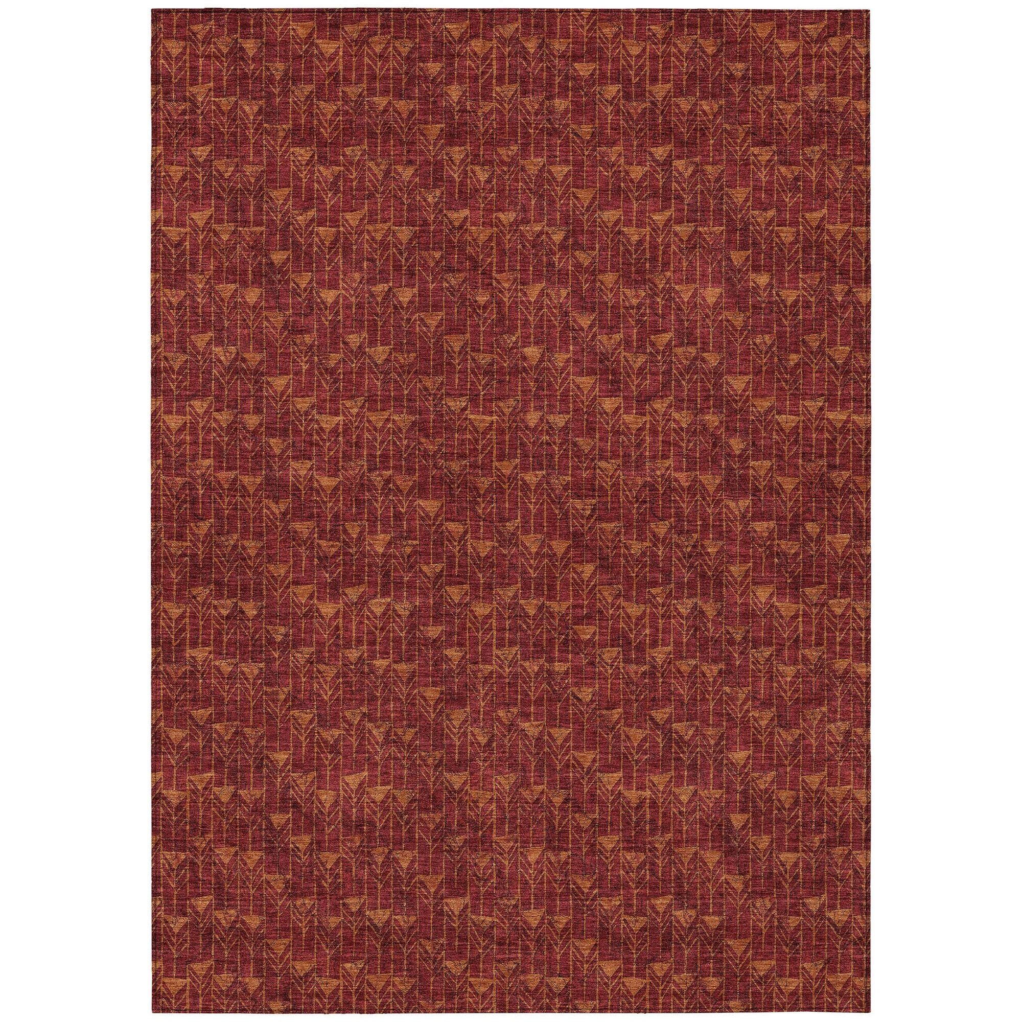 Machine Made ACN514 Burgundy Red Rugs #color_burgundy red