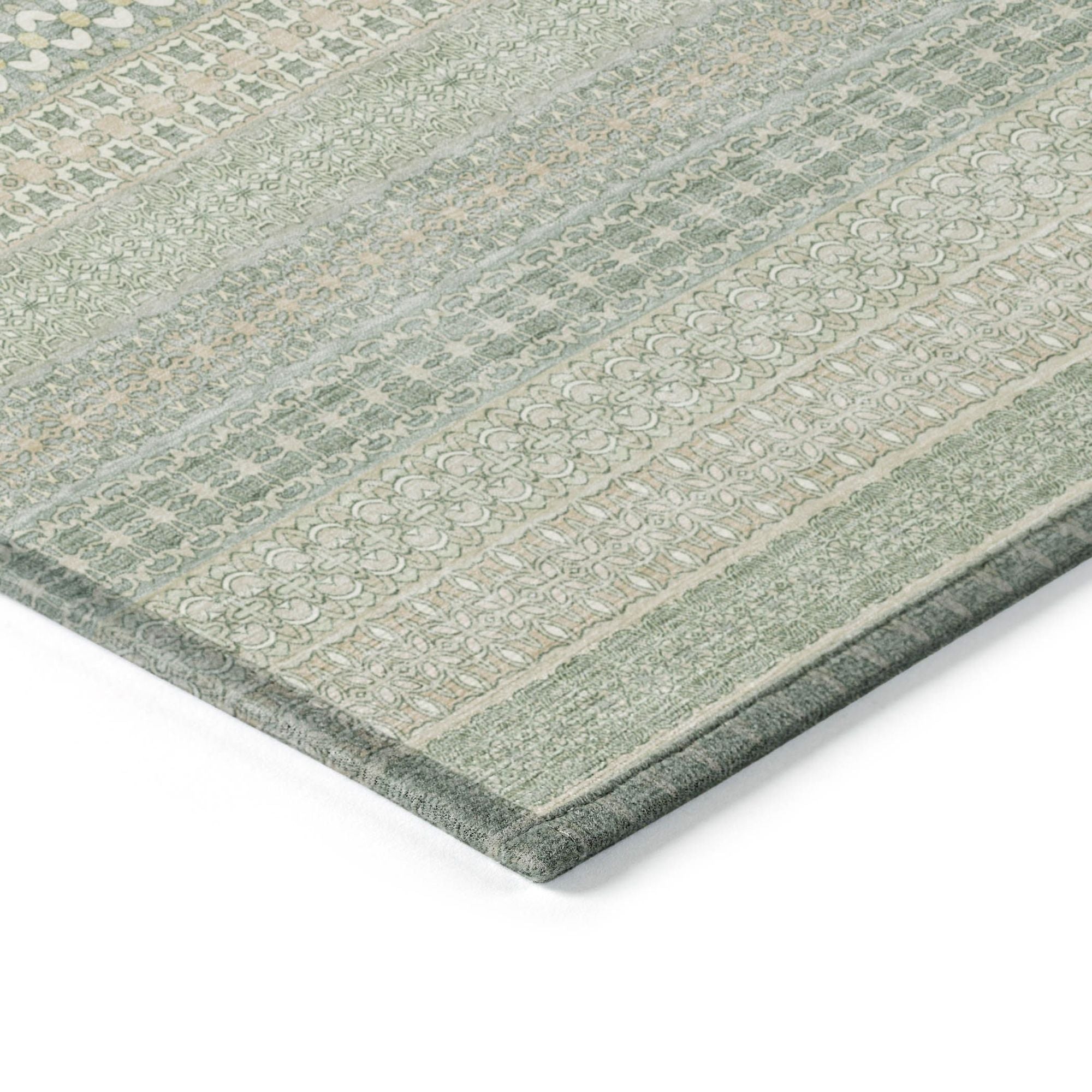 Machine Made ACN527 Aloe Green Rugs #color_aloe green