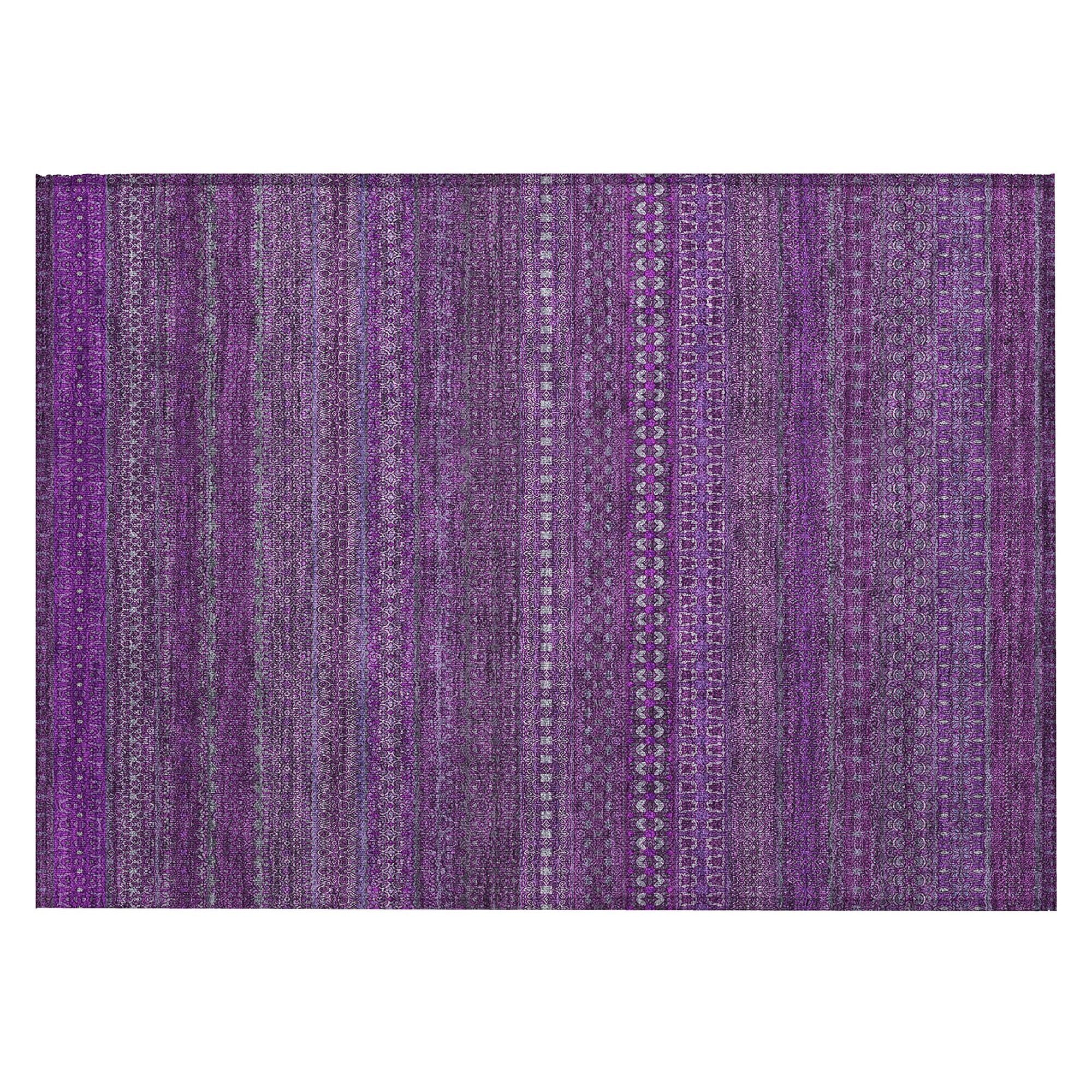 Machine Made ACN527 Eggplant Purple Rugs #color_eggplant purple