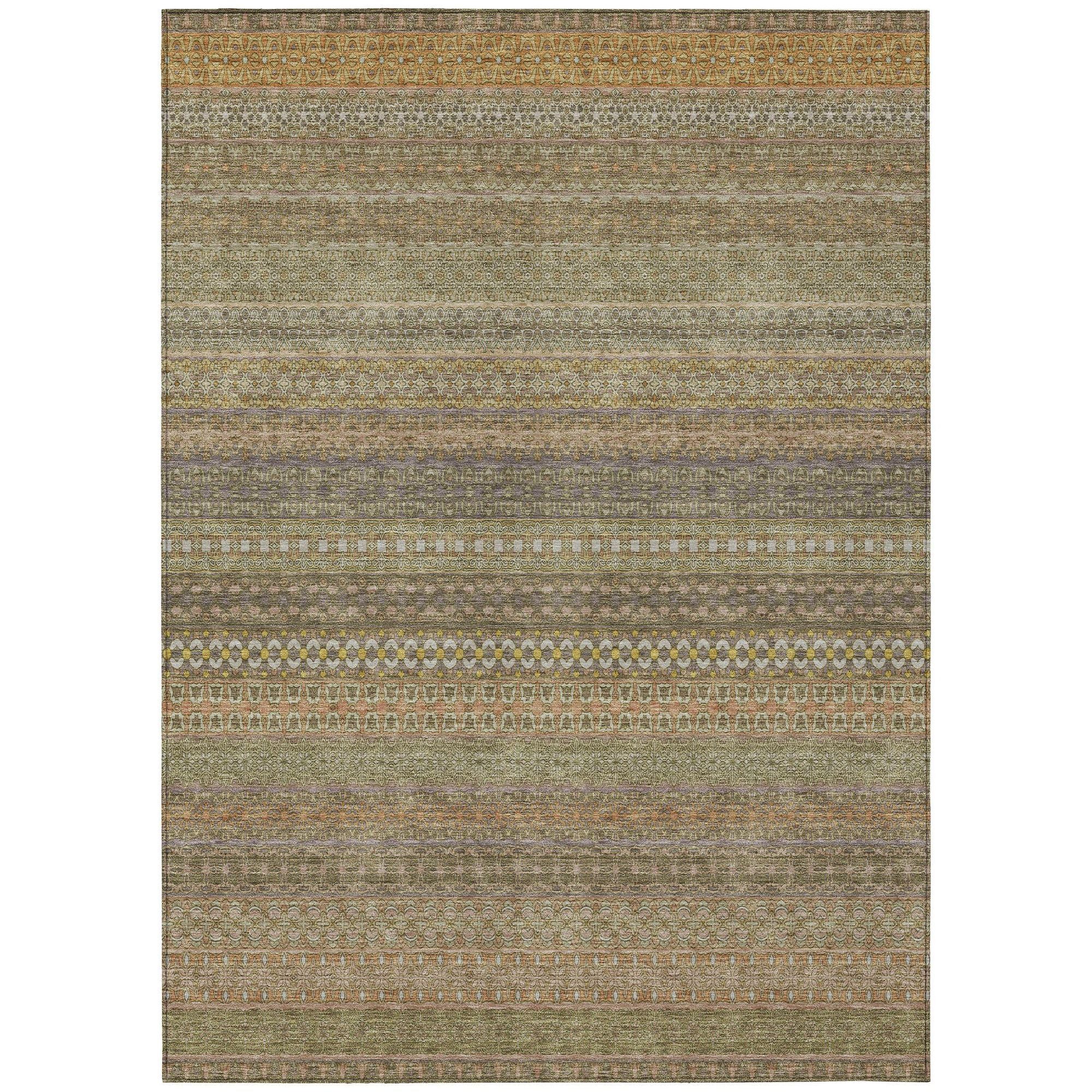 Machine Made ACN527 Khaki Brown Rugs #color_khaki brown