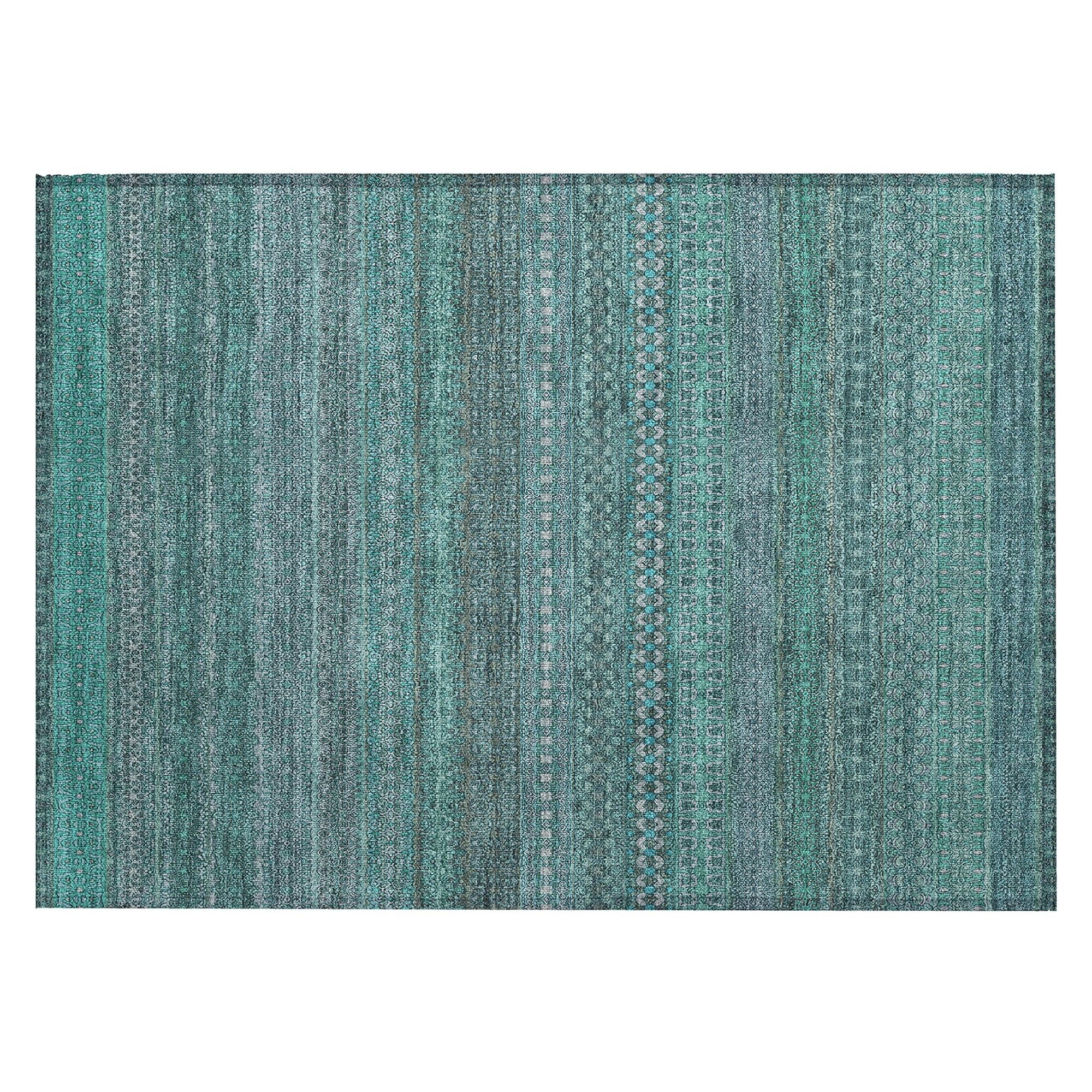 Machine Made ACN527 Turquoise Teal Rugs #color_turquoise teal