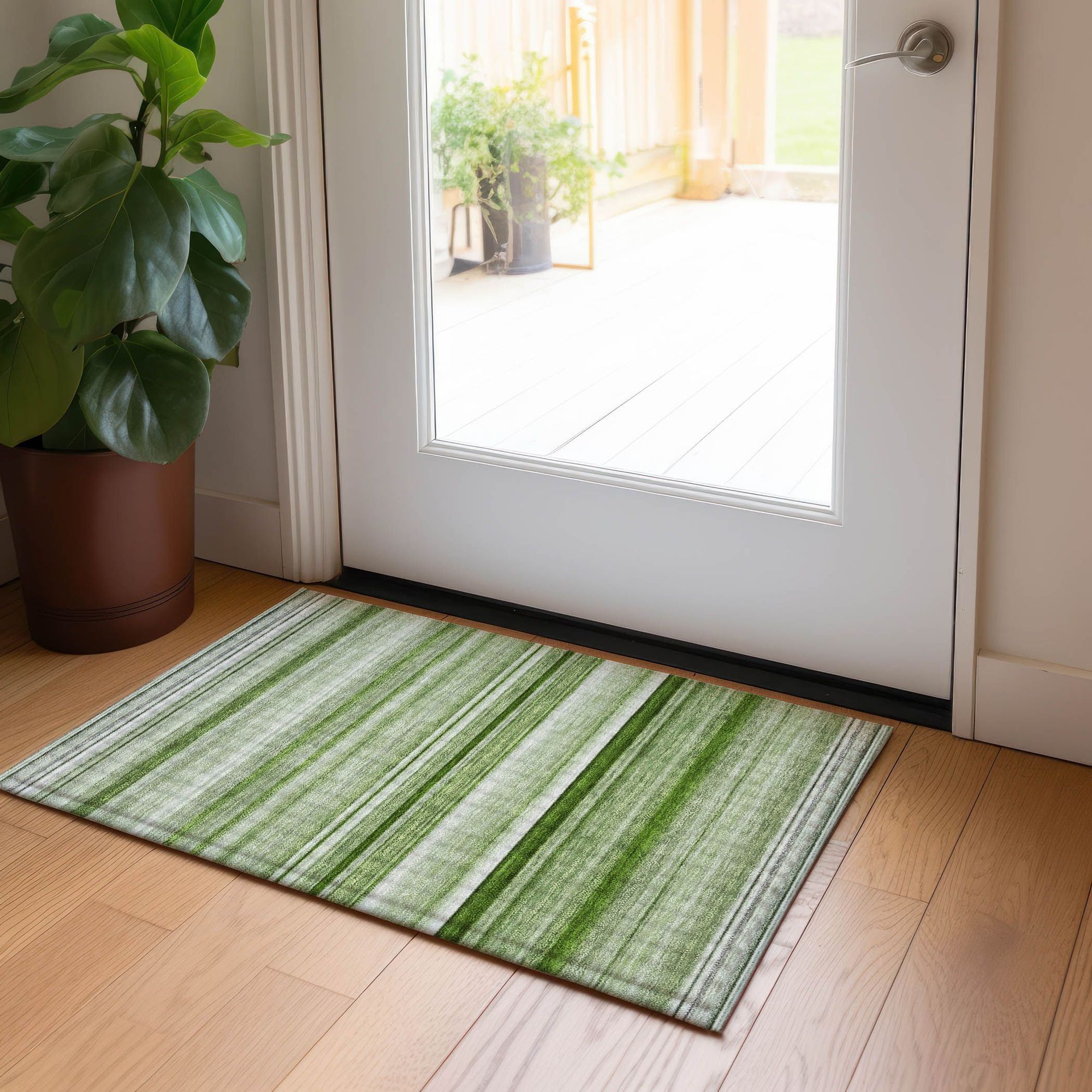 Machine Made ACN529 Aloe Green Rugs #color_aloe green