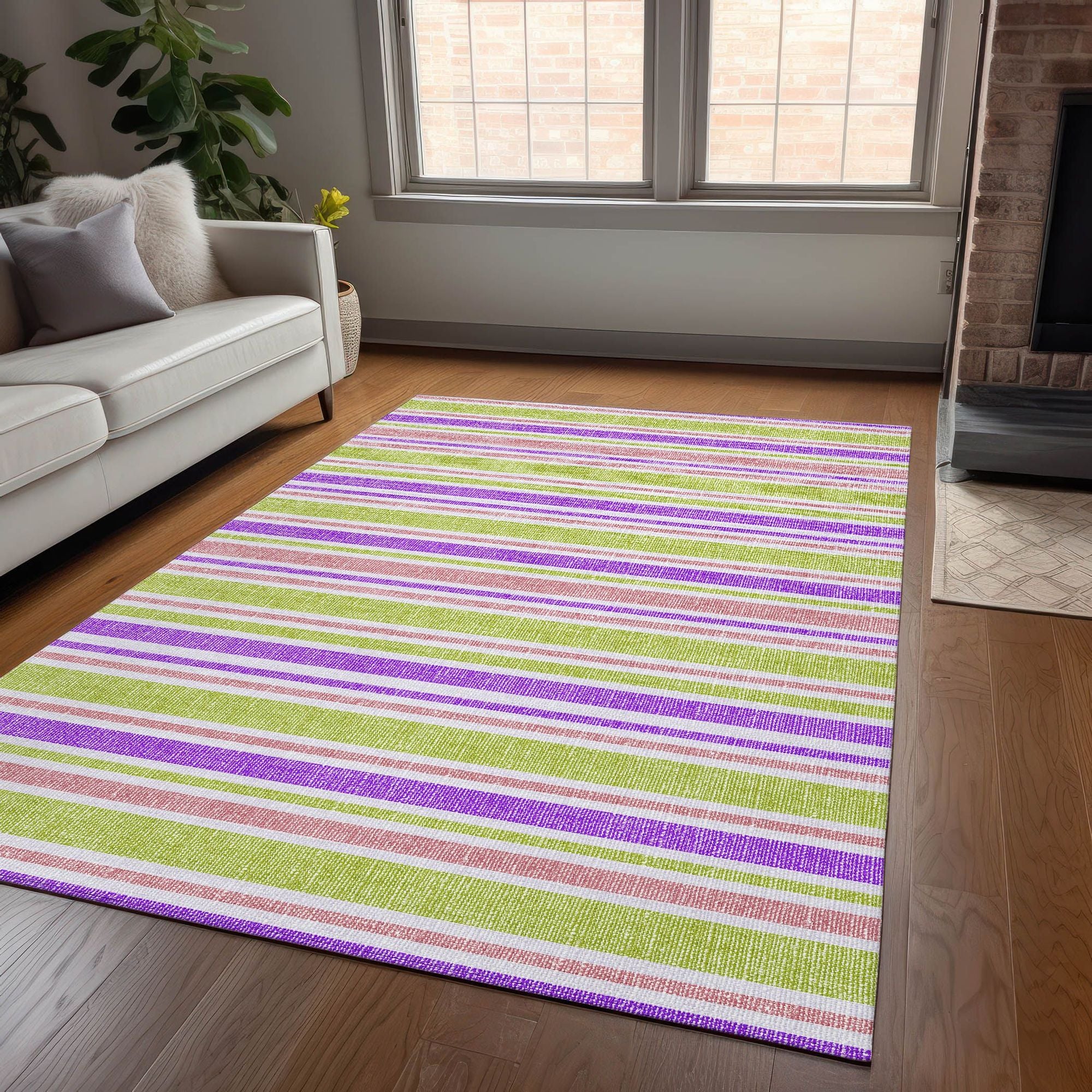 Machine Made ACN531 Purple  Rugs #color_purple 