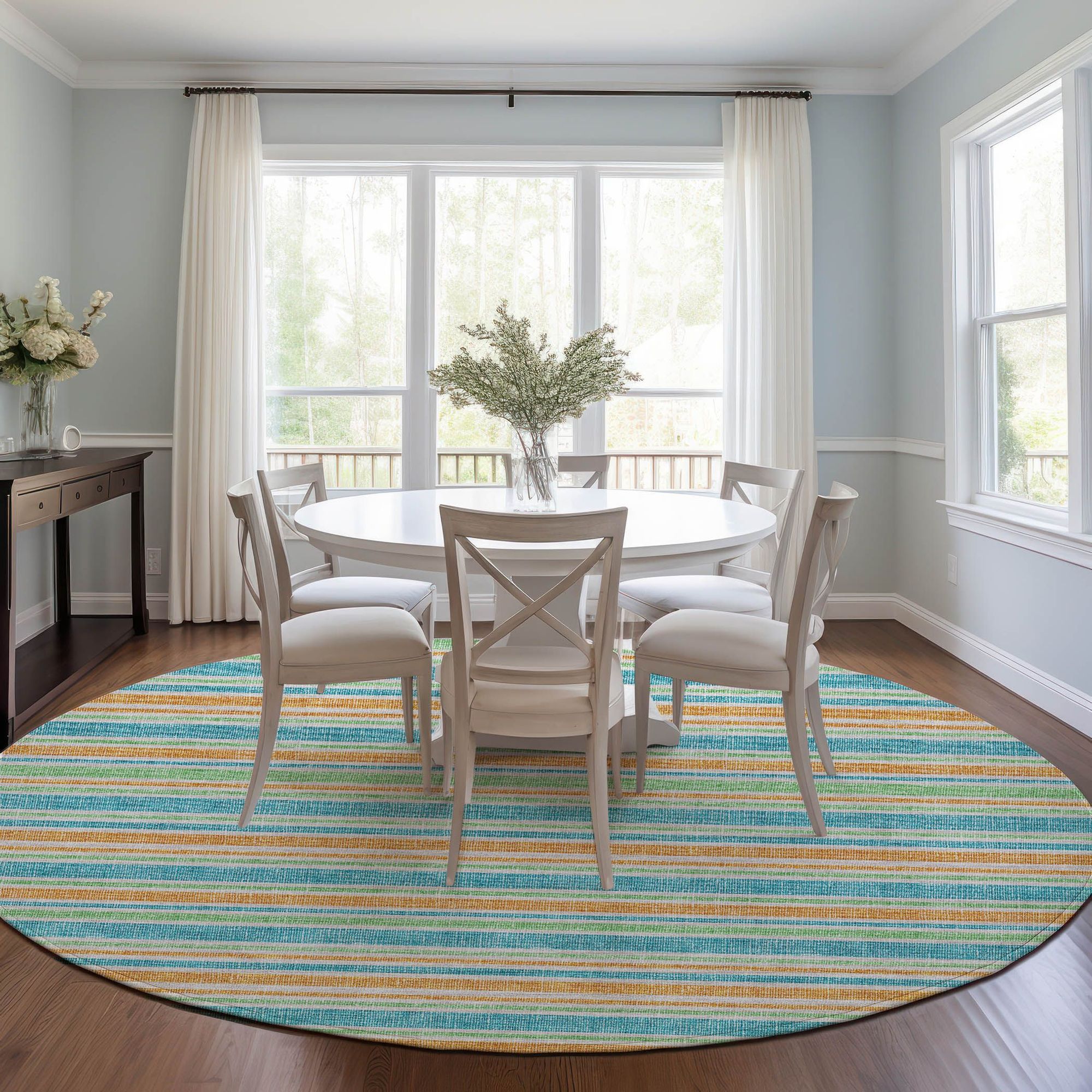 Machine Made ACN531 Teal  Rugs #color_teal 