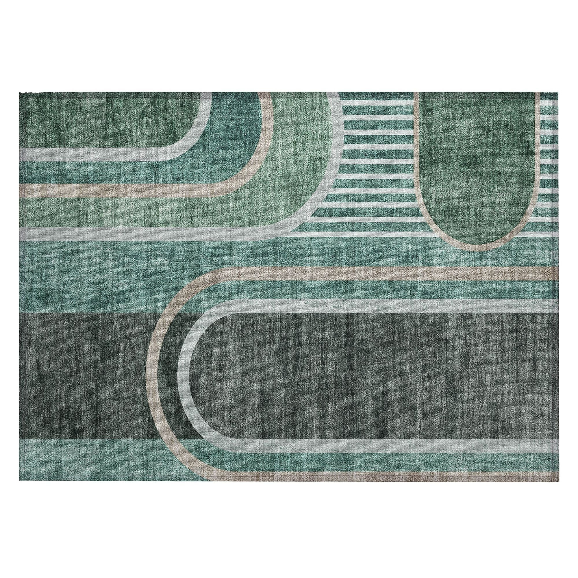 Machine Made ACN532 Emerald Green Rugs #color_emerald green