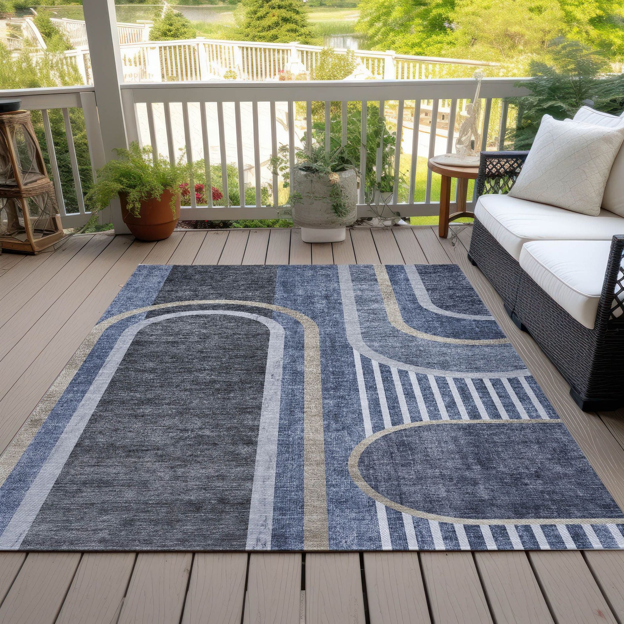 Machine Made ACN532 Navy Blue Rugs #color_navy blue