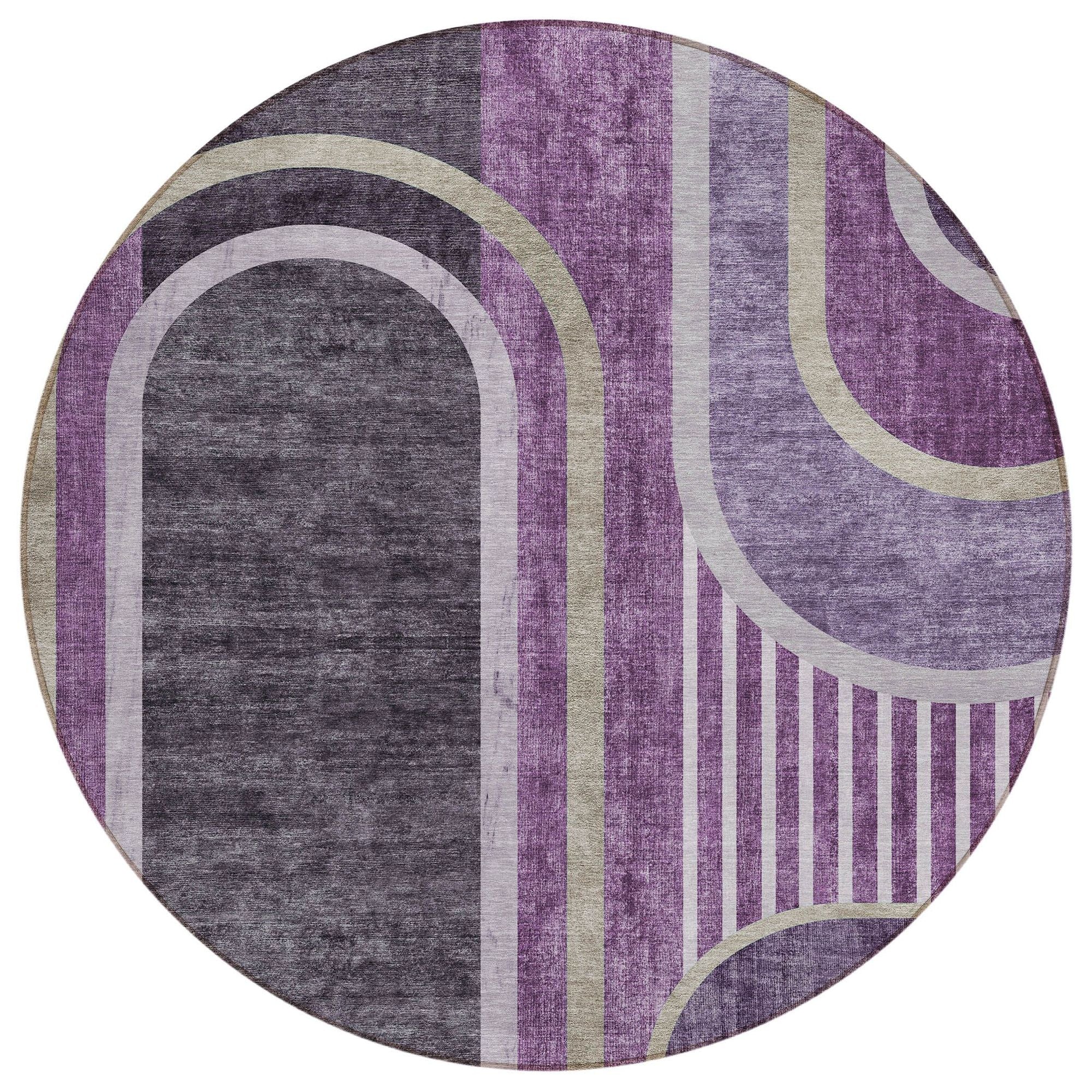 Machine Made ACN532 Purple  Rugs #color_purple 