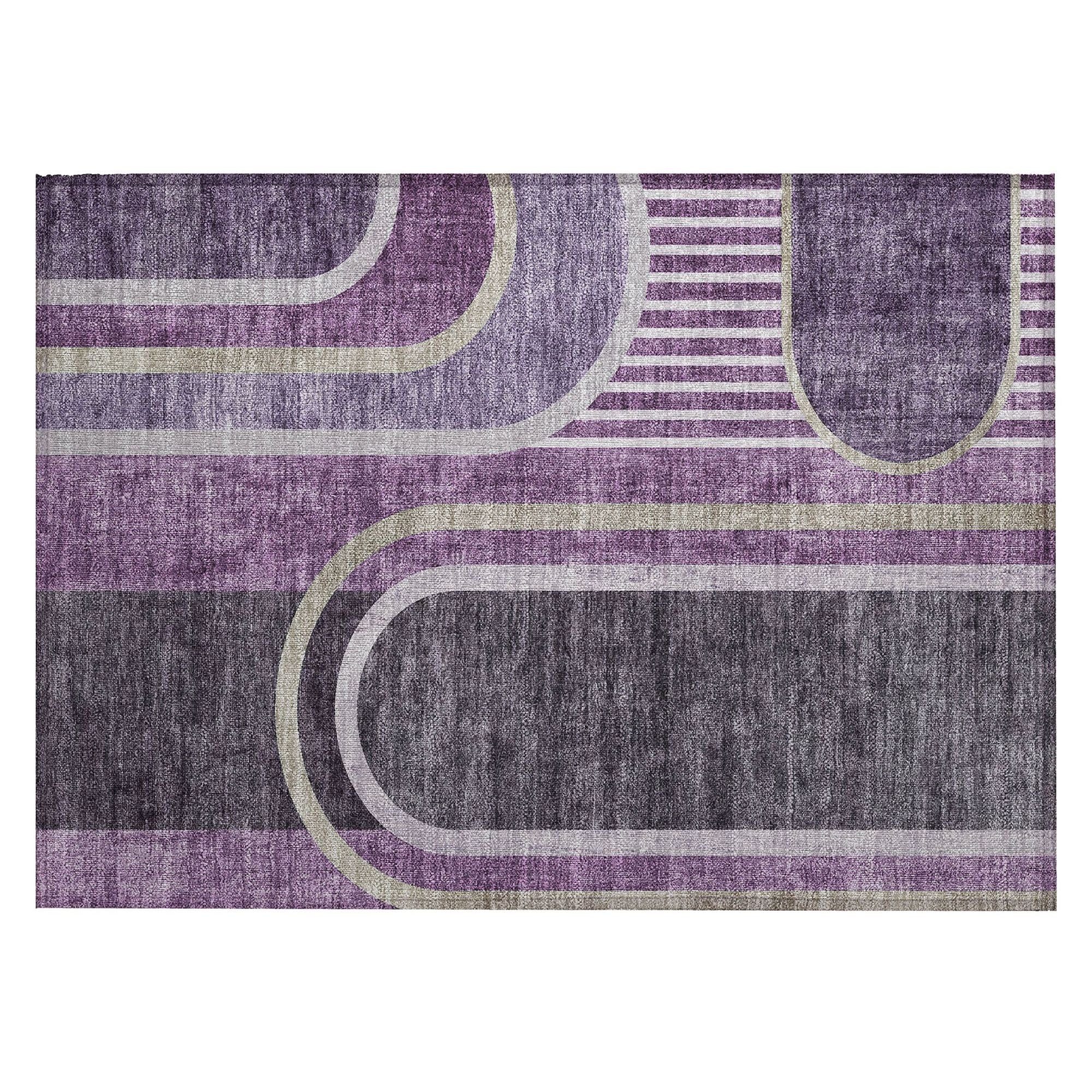 Machine Made ACN532 Purple  Rugs #color_purple 