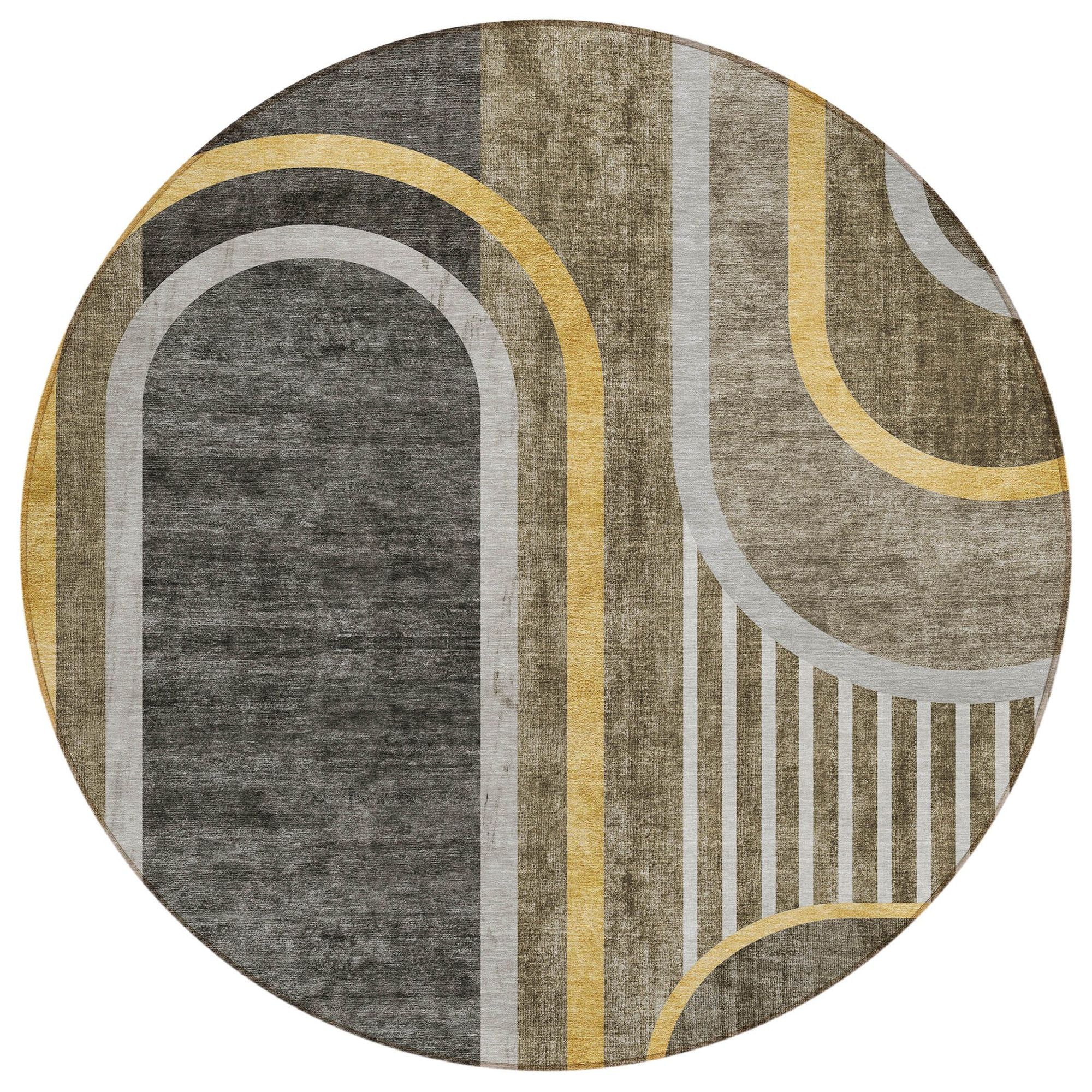 Machine Made ACN532 Taupe Brown Rugs #color_taupe brown