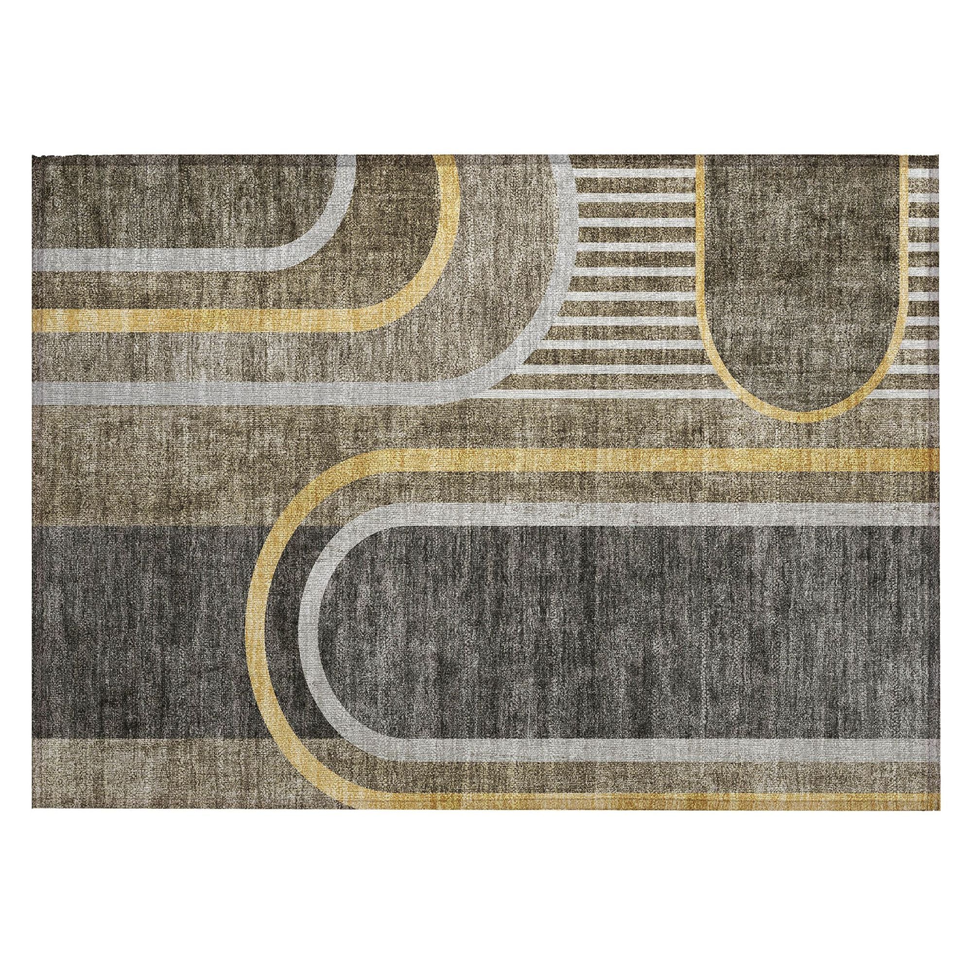 Machine Made ACN532 Taupe Brown Rugs #color_taupe brown