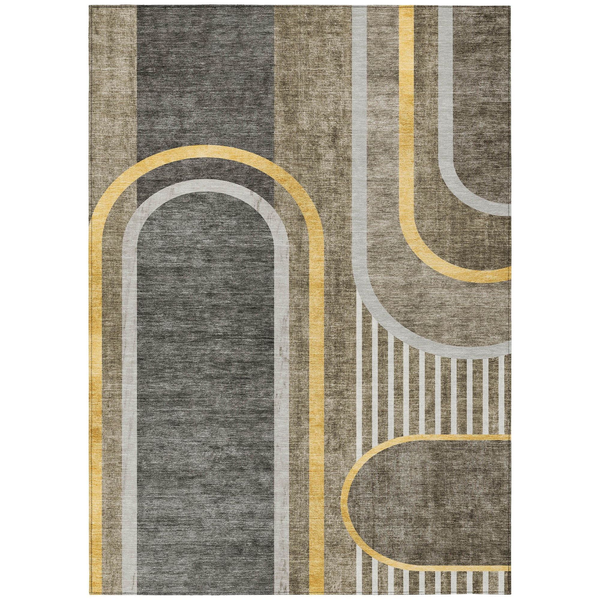 Machine Made ACN532 Taupe Brown Rugs #color_taupe brown