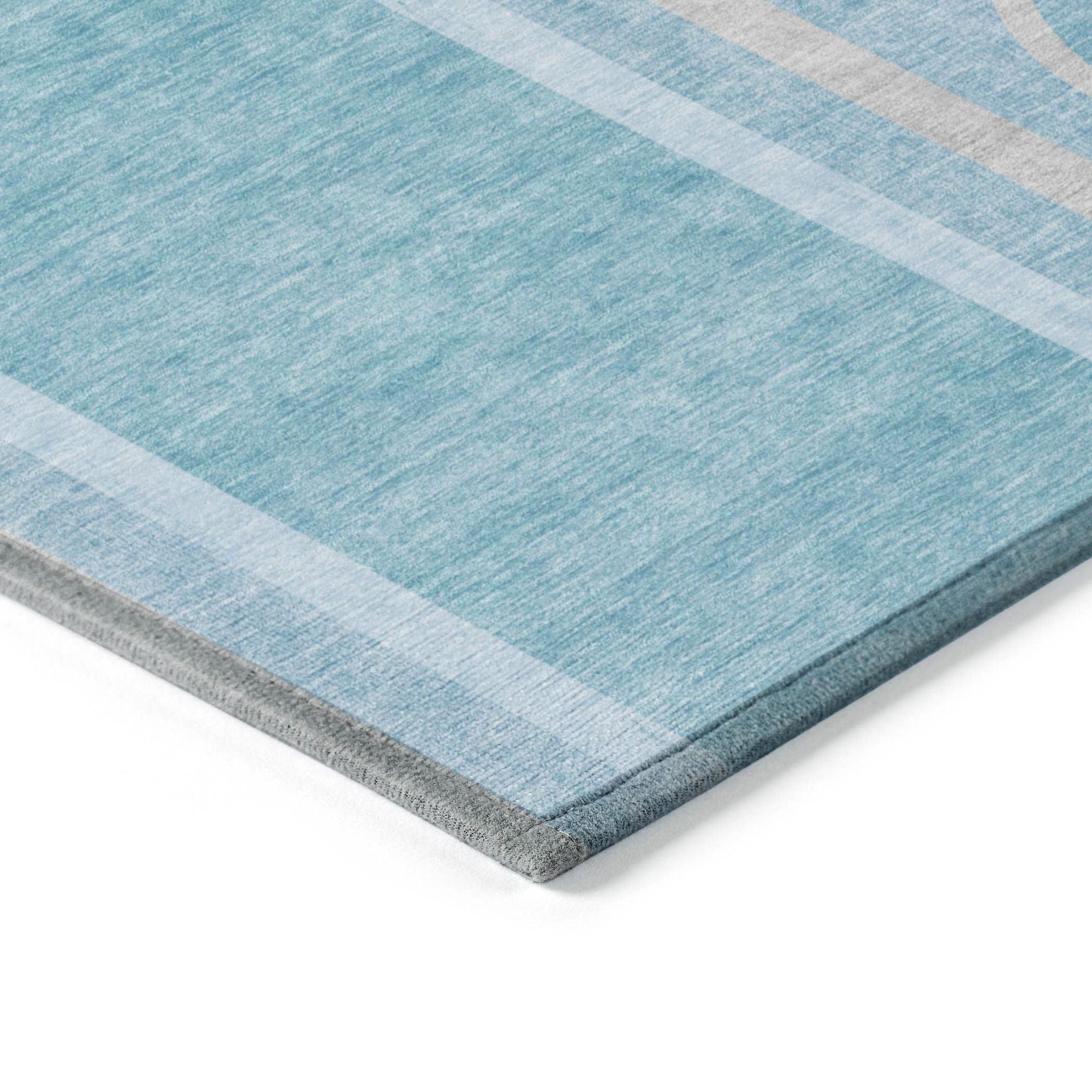 Machine Made ACN532 Teal  Rugs #color_teal 