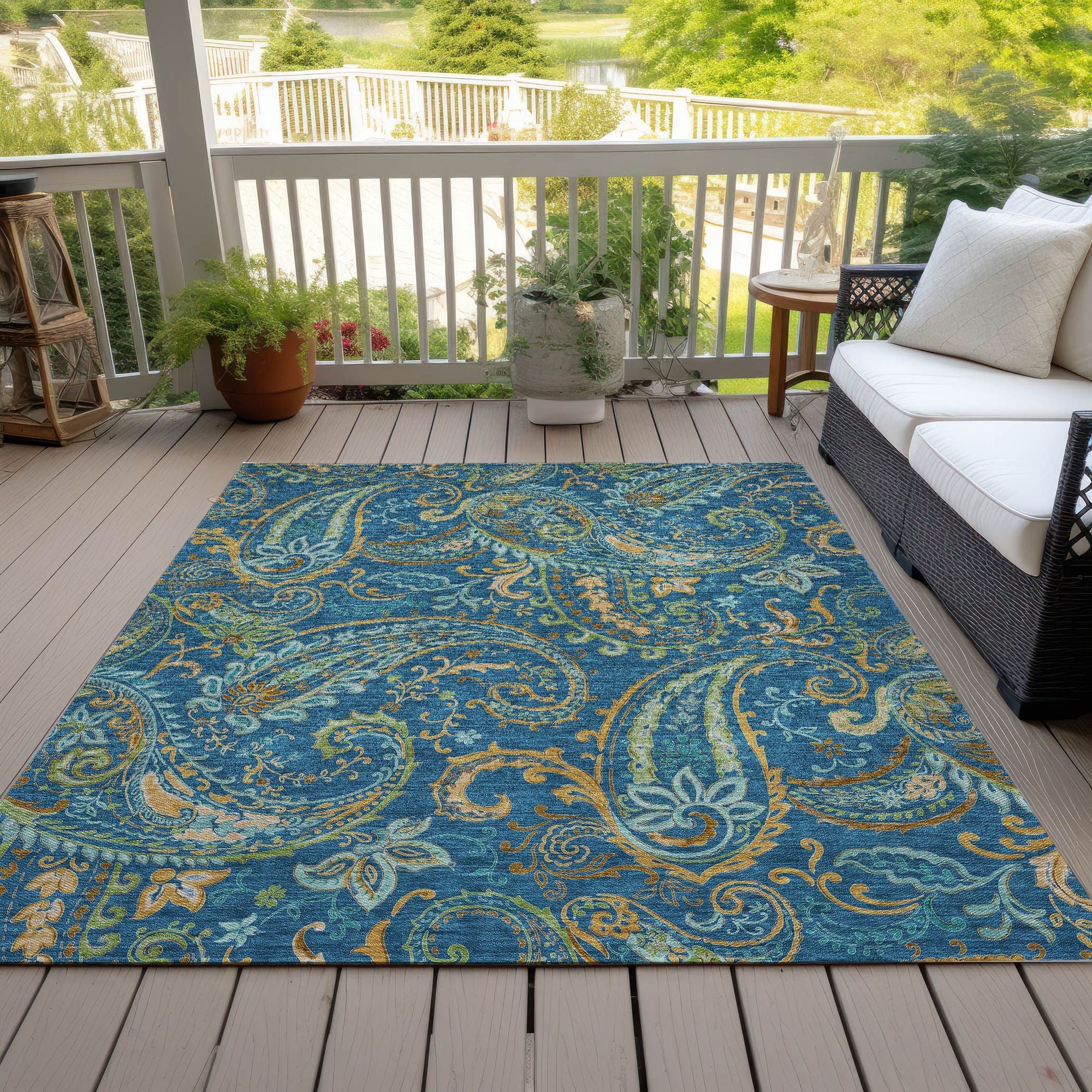 Machine Made ACN533 Navy Blue Rugs #color_navy blue