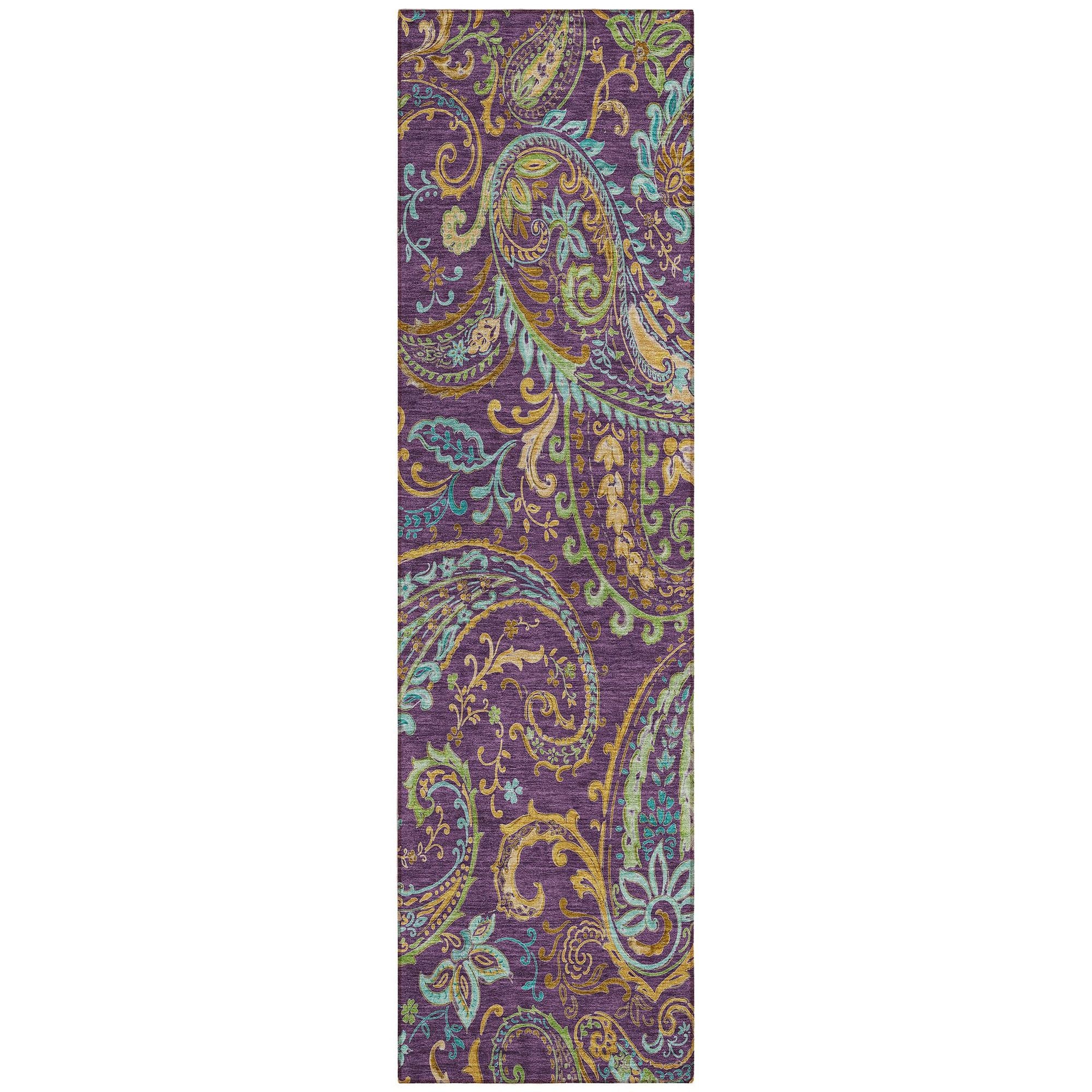 Machine Made ACN533 Purple  Rugs #color_purple 