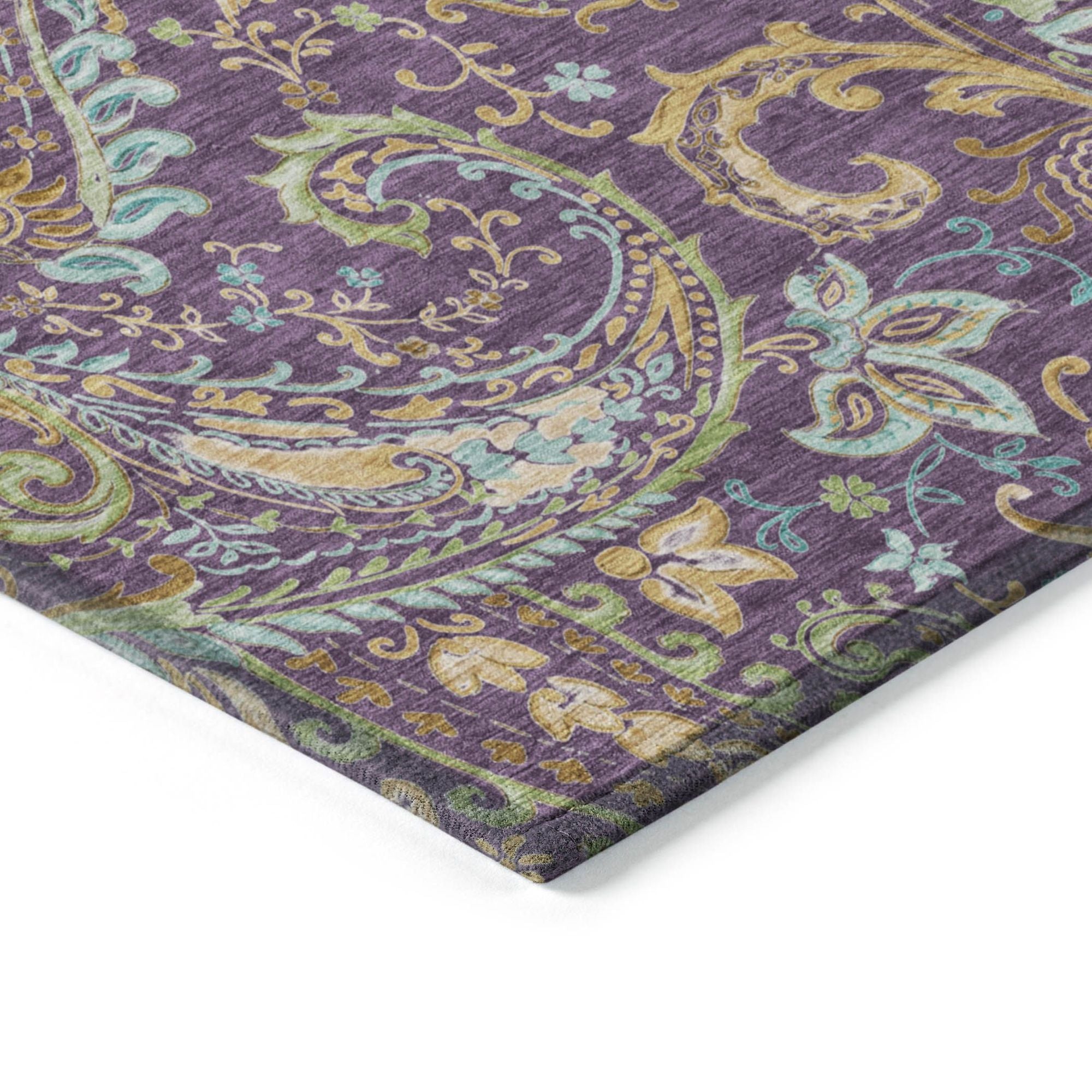 Machine Made ACN533 Purple  Rugs #color_purple 