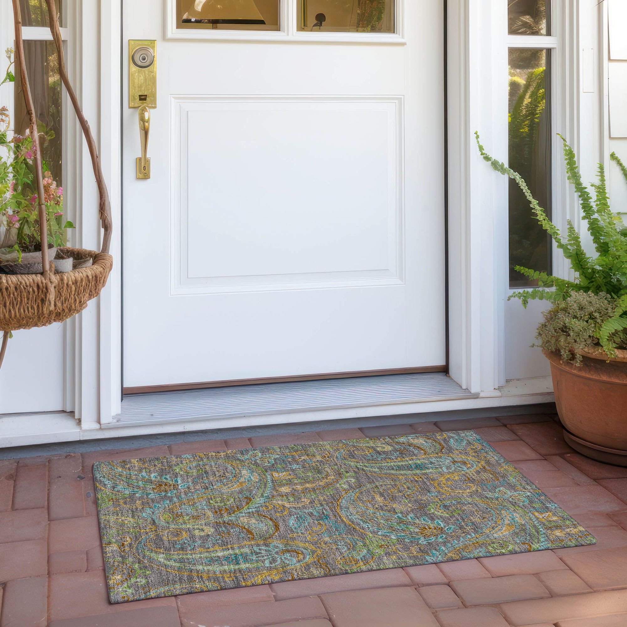 Machine Made ACN533 Taupe Brown Rugs #color_taupe brown