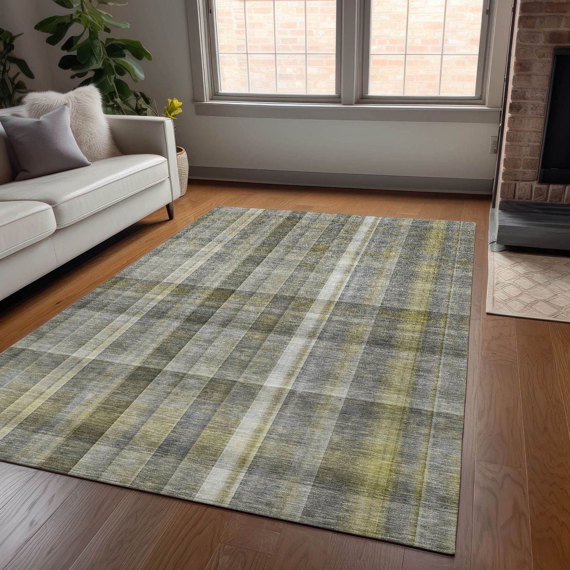 Machine Made ACN534 Gray  Rugs #color_gray 