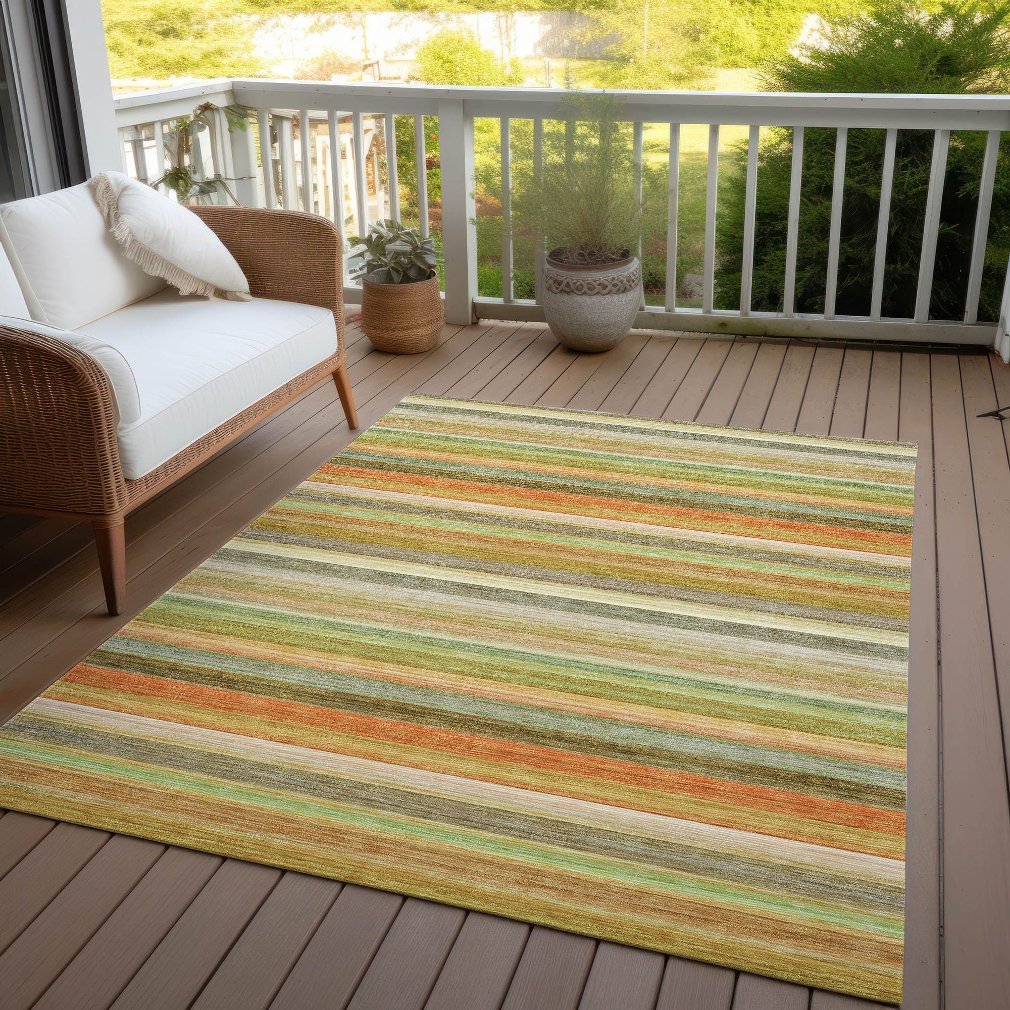 Machine Made ACN535 Aloe Green Rugs #color_aloe green