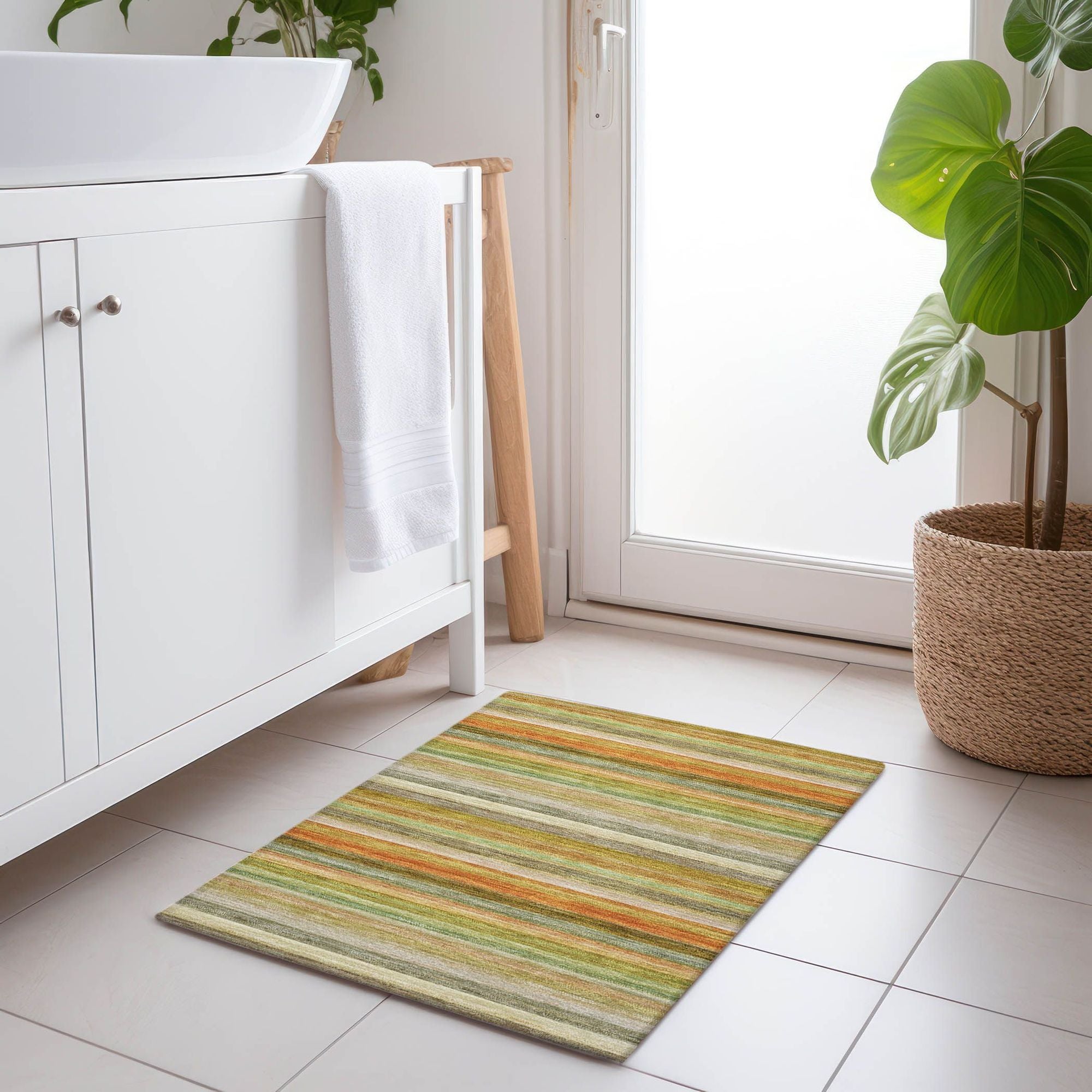 Machine Made ACN535 Aloe Green Rugs #color_aloe green