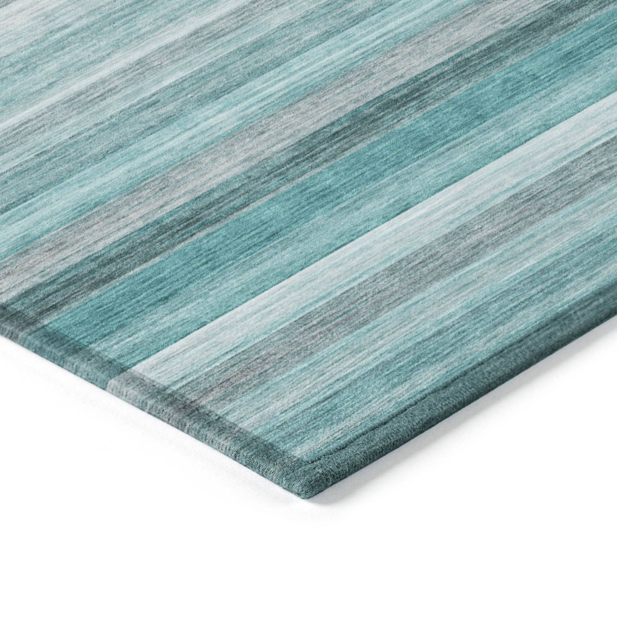 Machine Made ACN535 Teal  Rugs #color_teal 