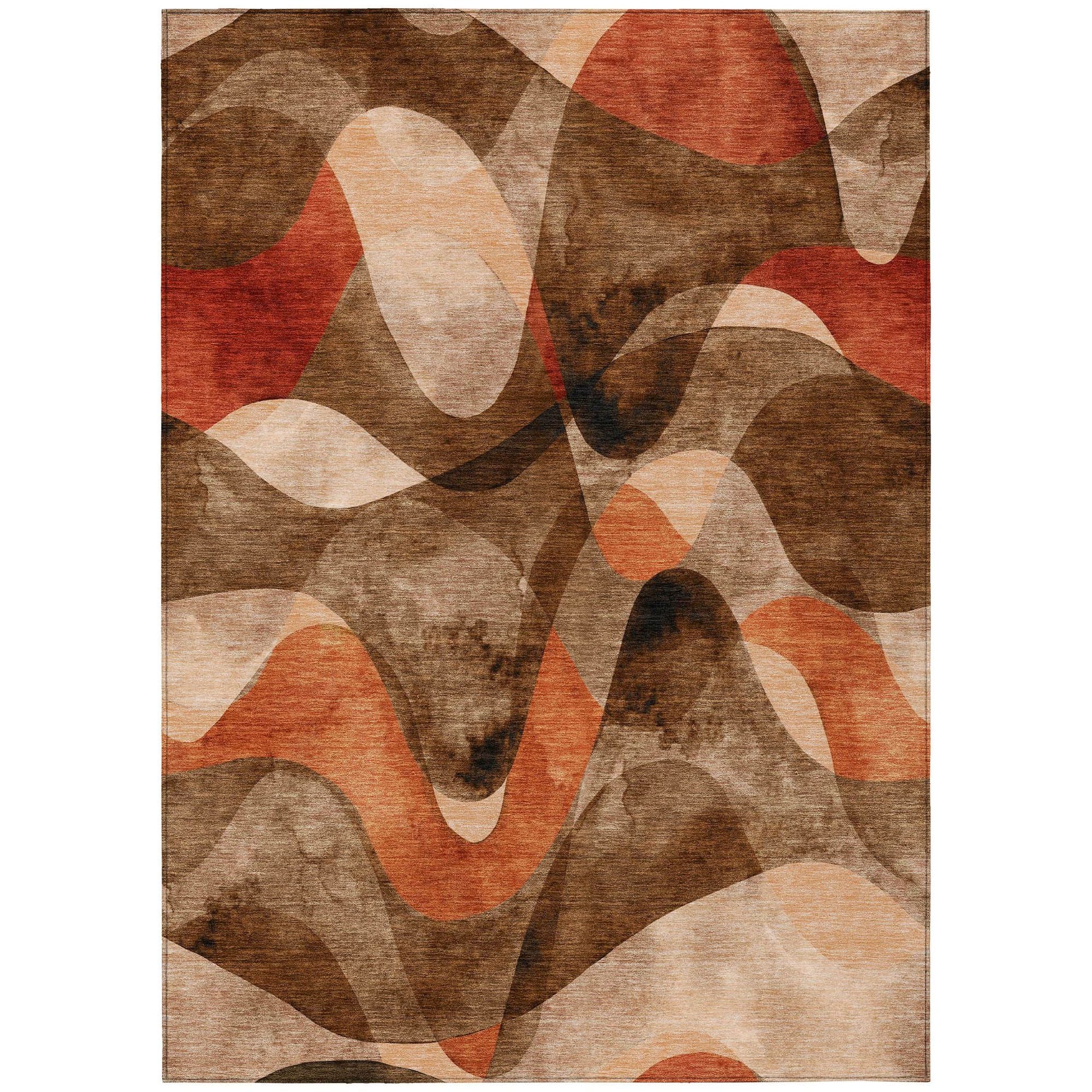 Machine Made ACN536 Chocolate Brown Rugs #color_chocolate brown