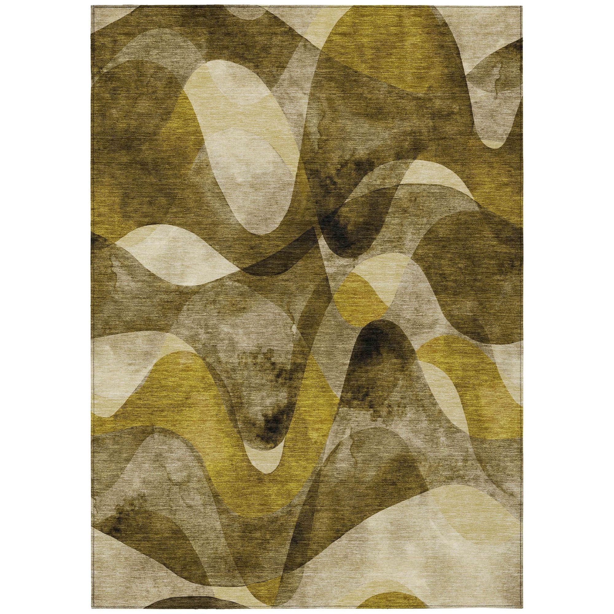 Machine Made ACN536 Coffee Brown Rugs #color_coffee brown