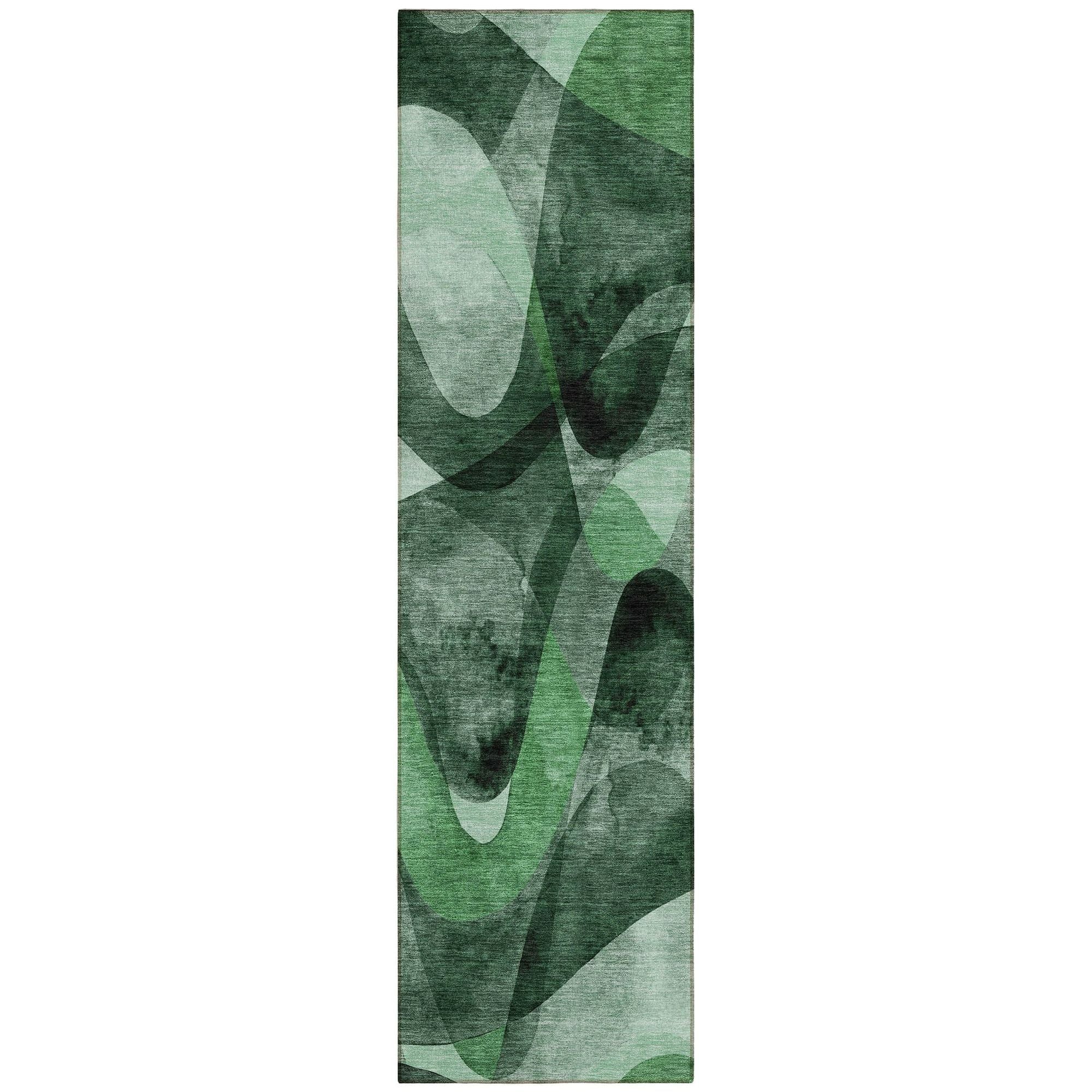 Machine Made ACN536 Fern Green Rugs #color_fern green