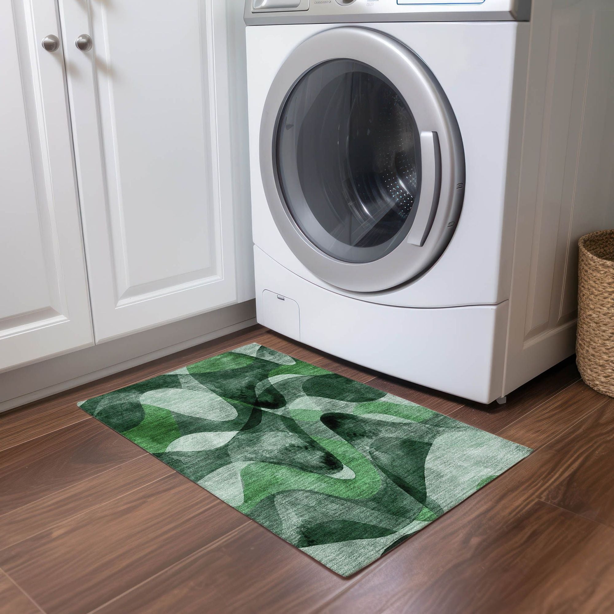 Machine Made ACN536 Fern Green Rugs #color_fern green