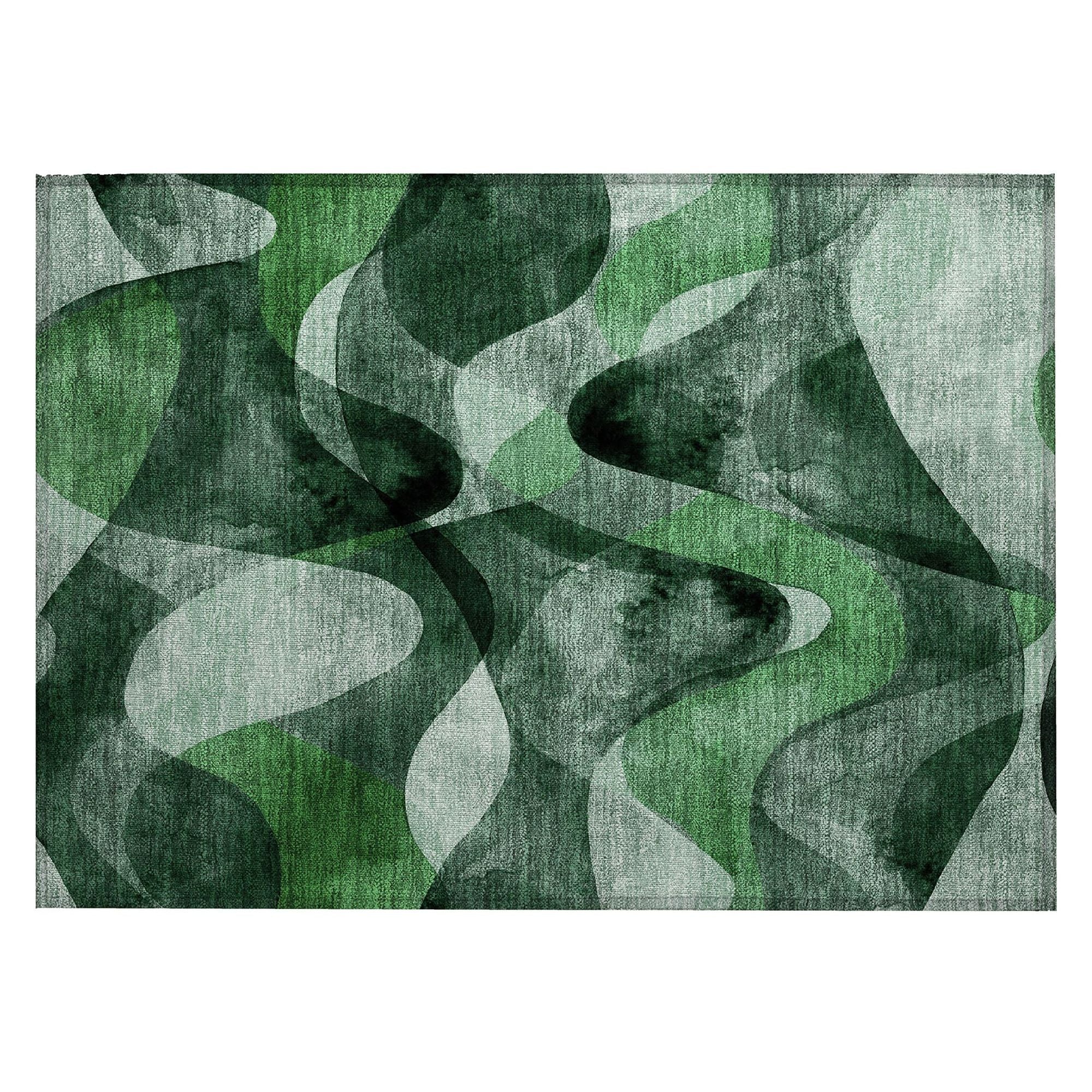 Machine Made ACN536 Fern Green Rugs #color_fern green