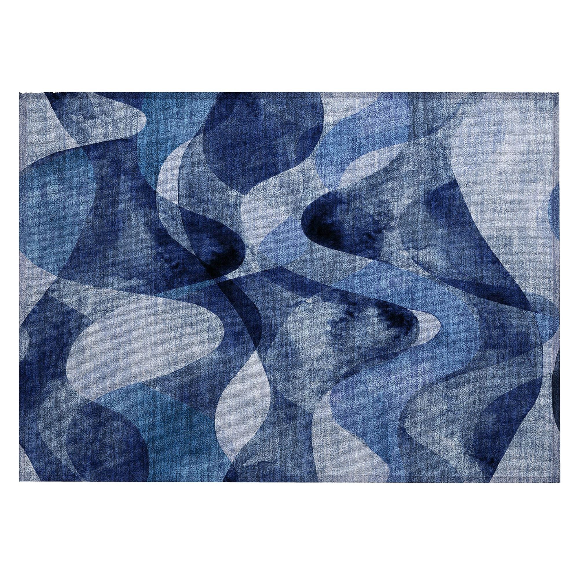 Machine Made ACN536 Navy Blue Rugs #color_navy blue