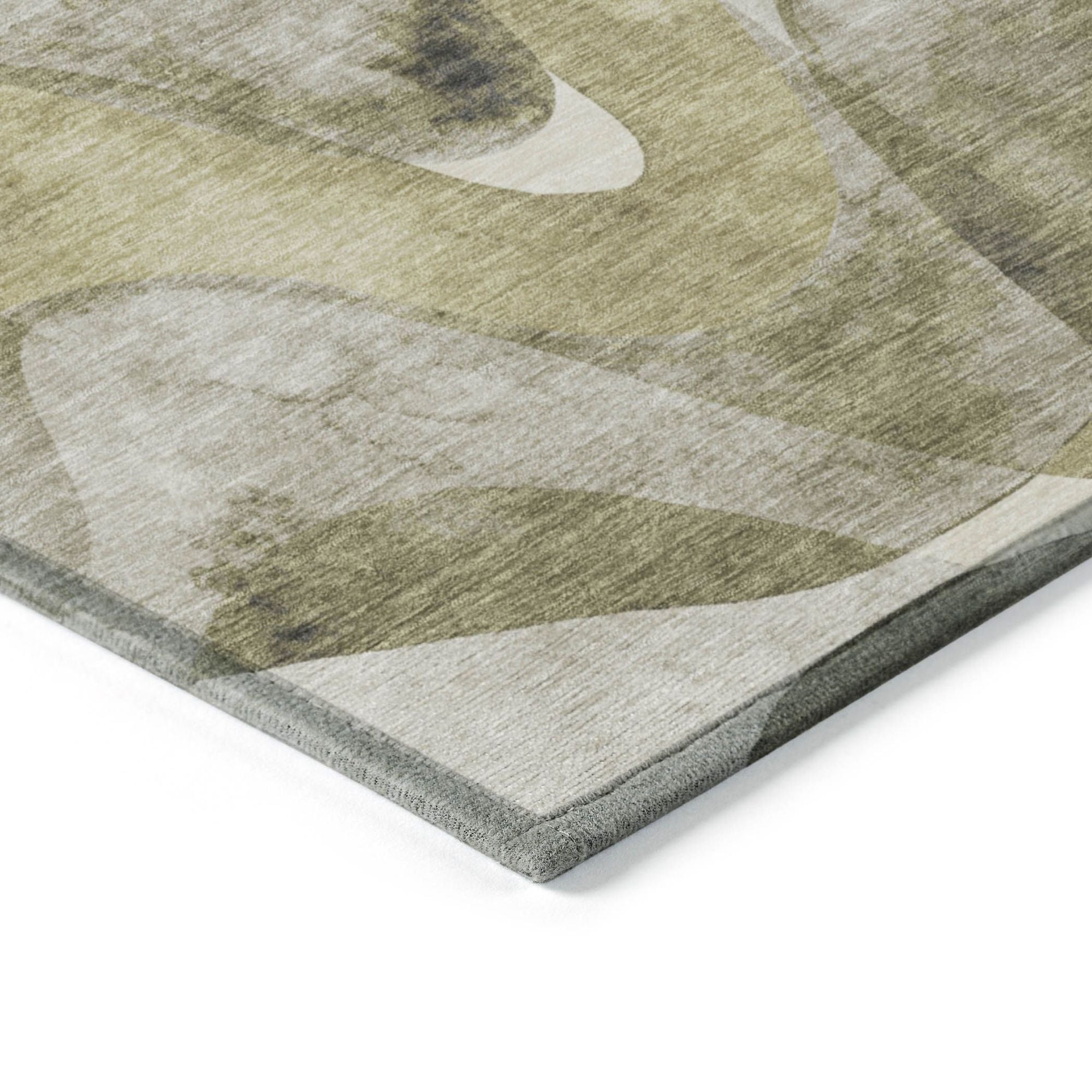 Machine Made ACN536 Olive Green Rugs #color_olive green