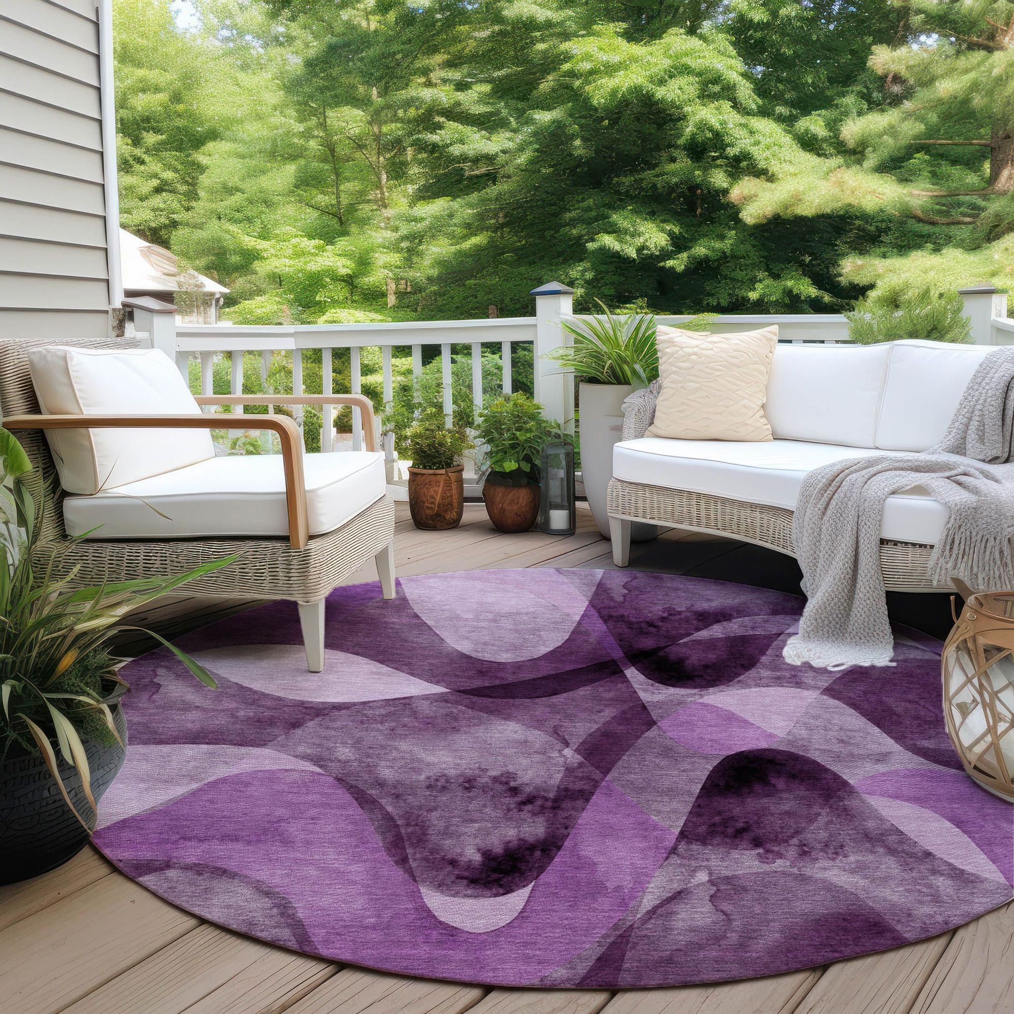 Machine Made ACN536 Purple  Rugs #color_purple 