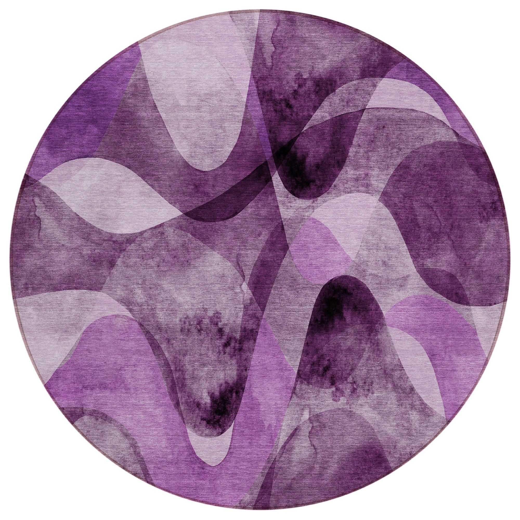 Machine Made ACN536 Purple  Rugs #color_purple 