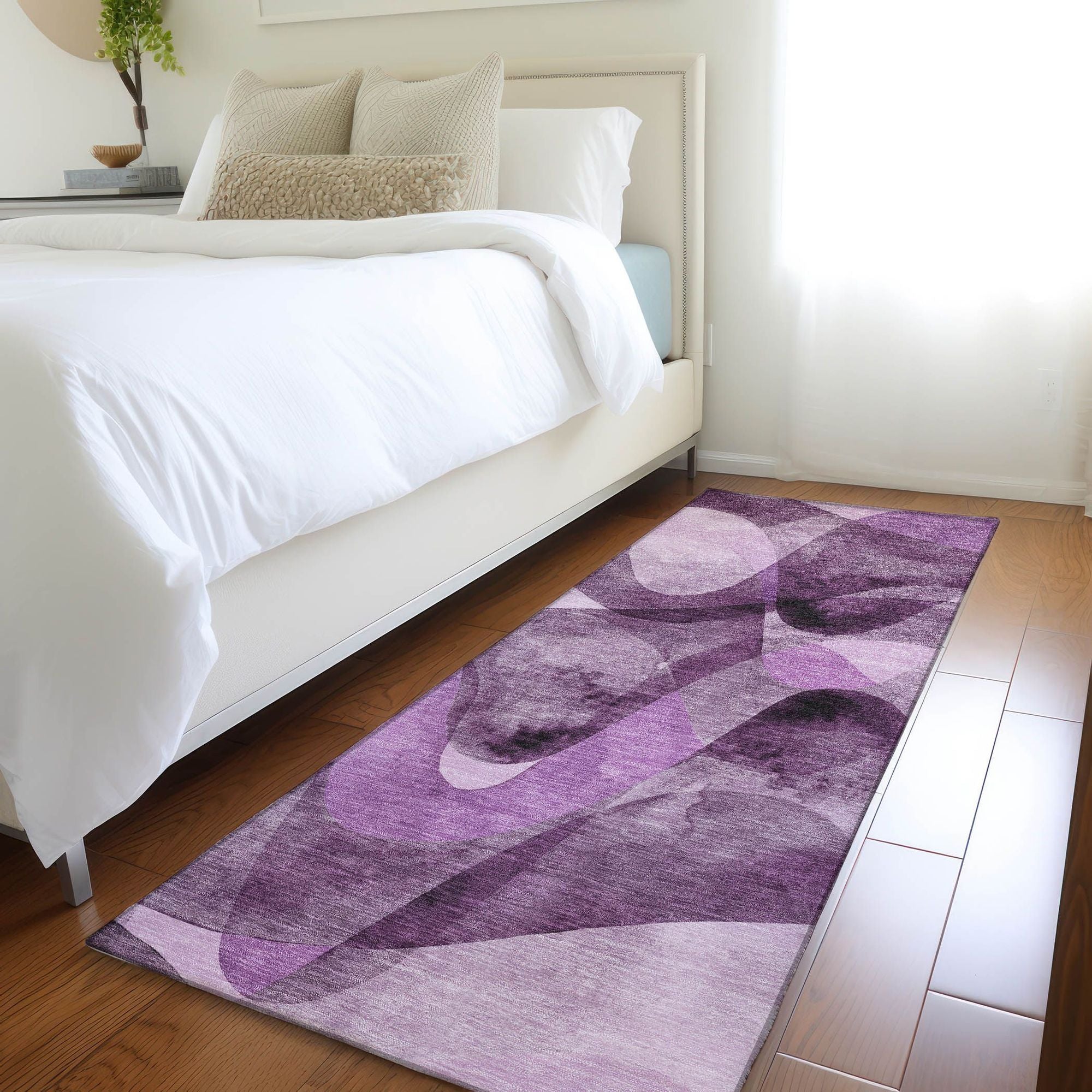 Machine Made ACN536 Purple  Rugs #color_purple 