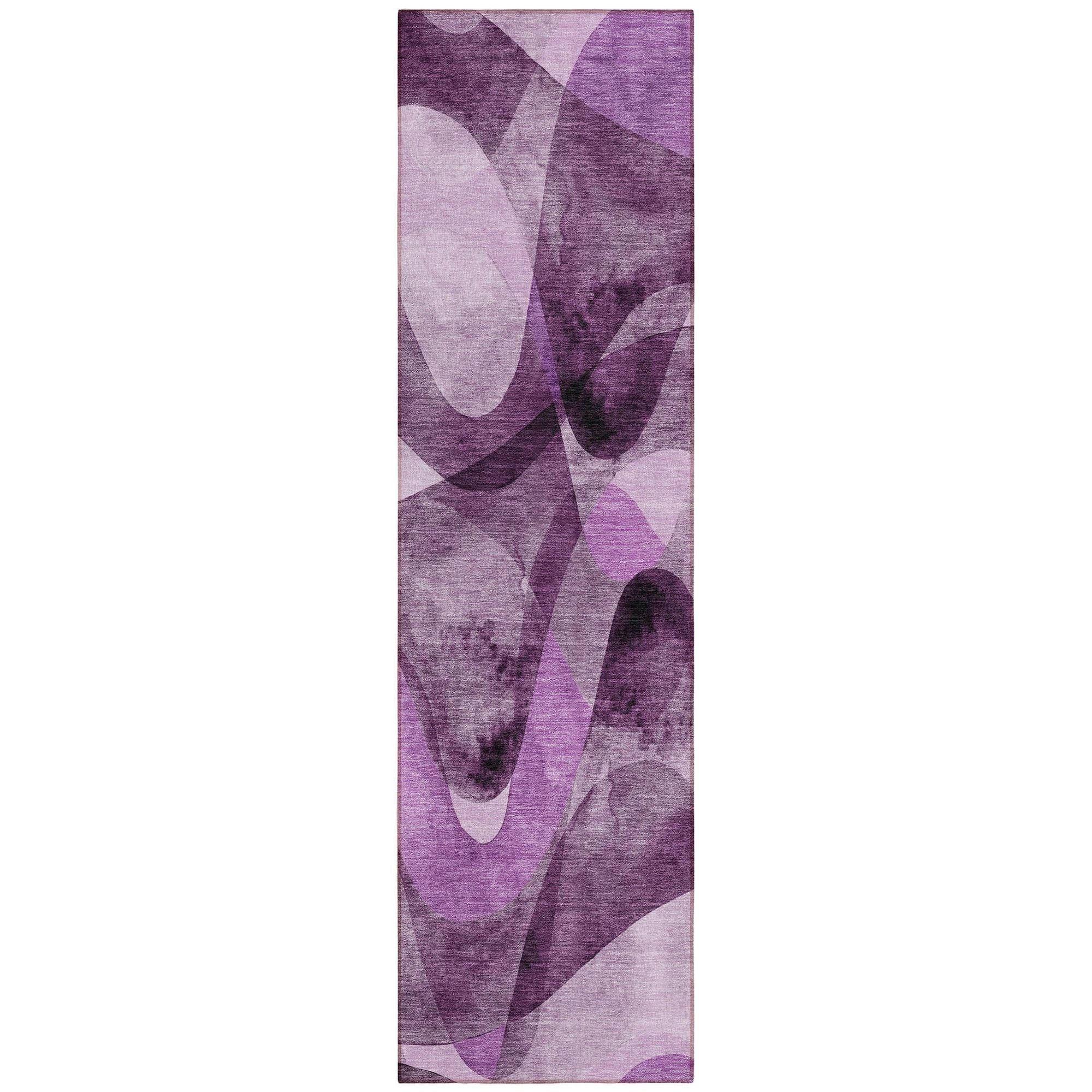 Machine Made ACN536 Purple  Rugs #color_purple 