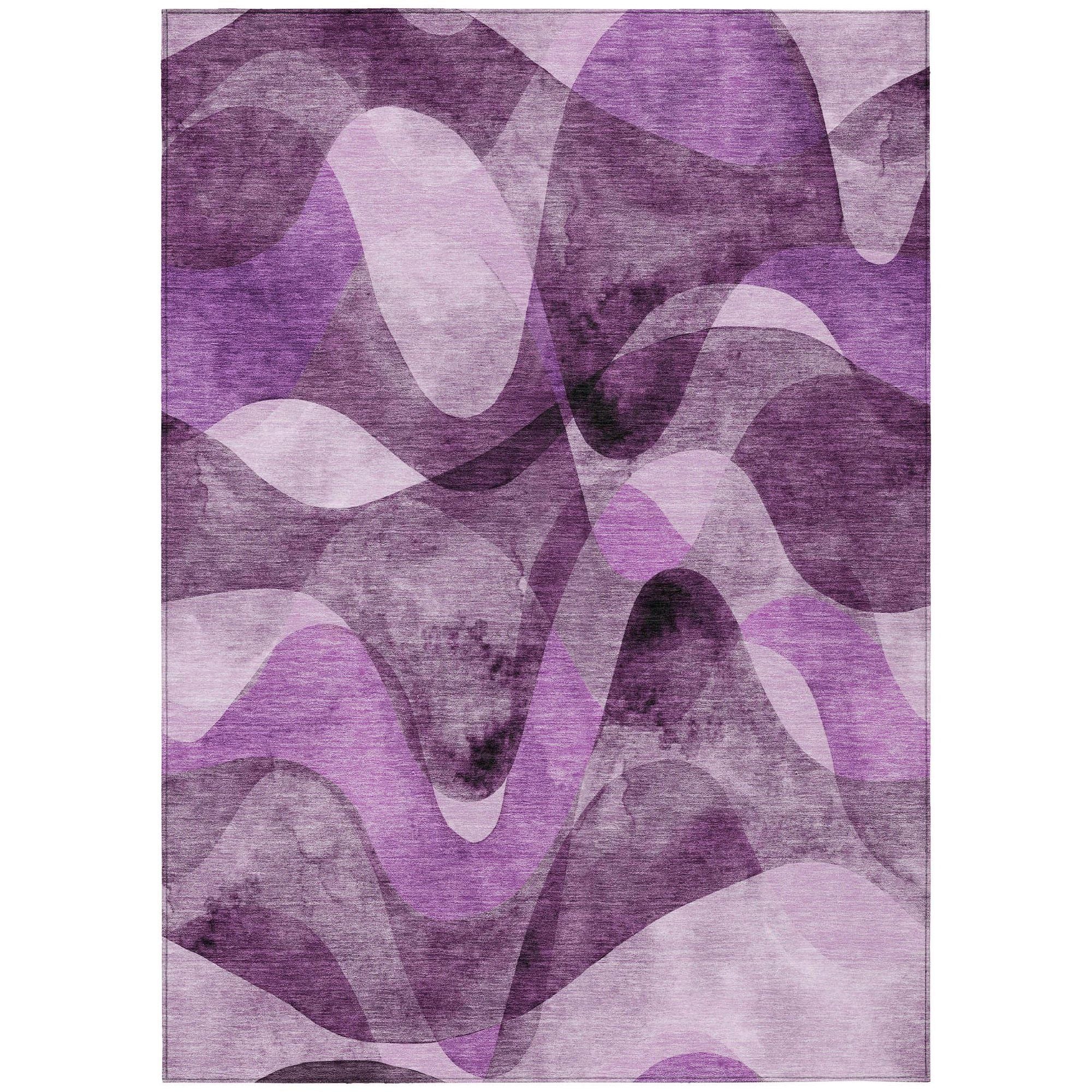 Machine Made ACN536 Purple  Rugs #color_purple 