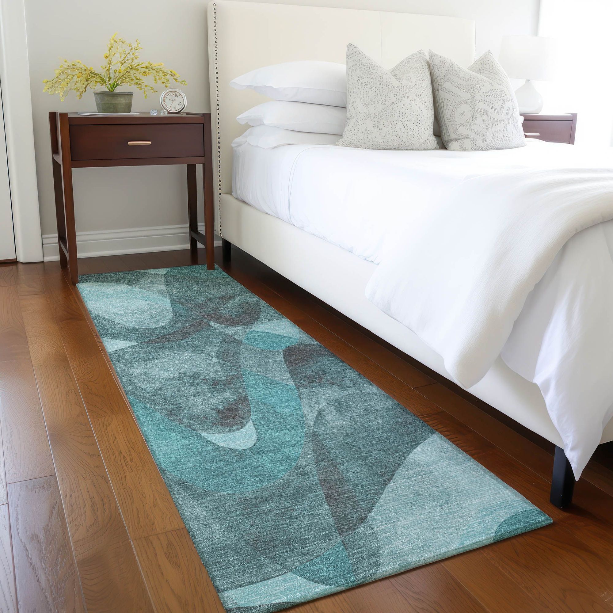 Machine Made ACN536 Teal  Rugs #color_teal 