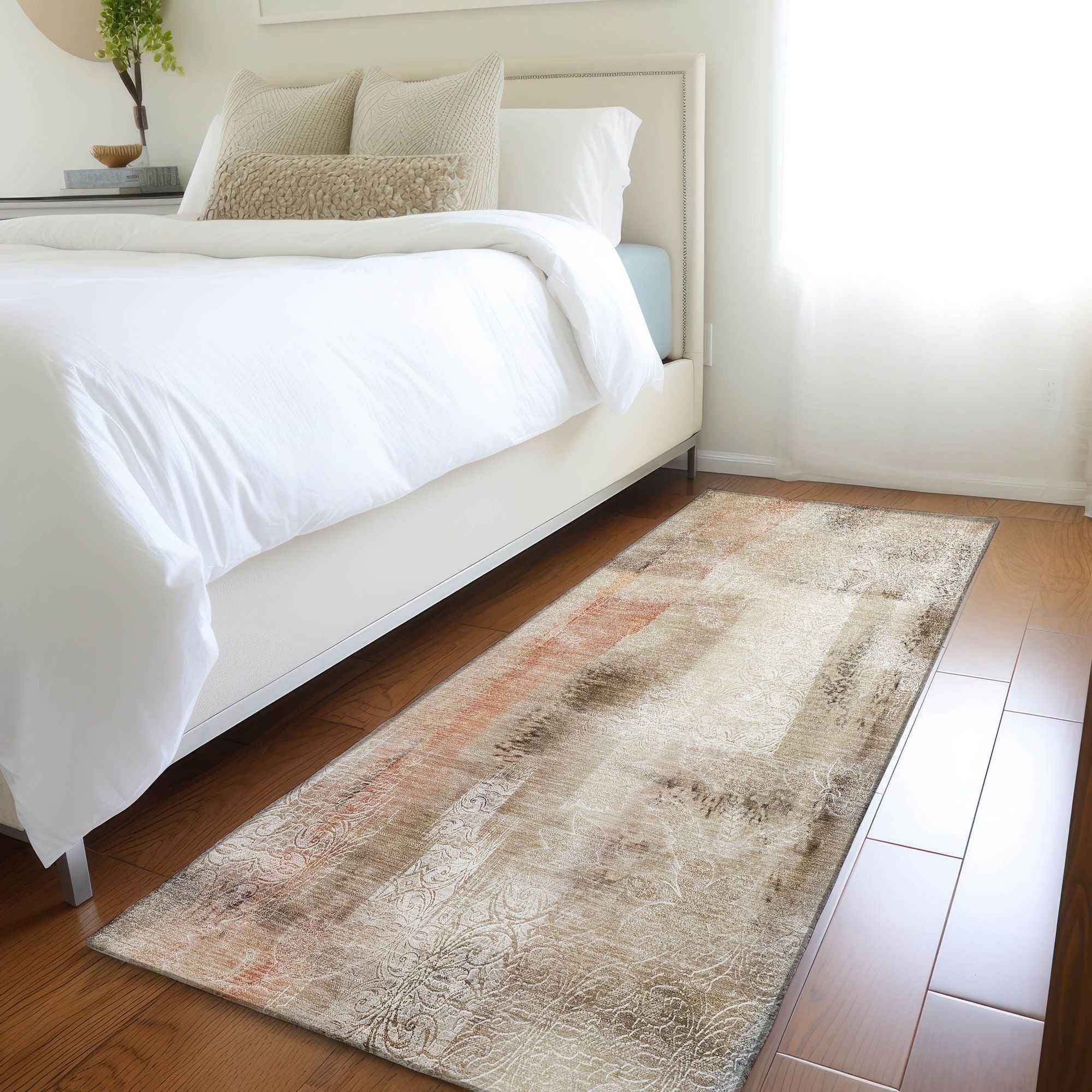 Machine Made ACN537 Beige Brown Rugs #color_beige brown