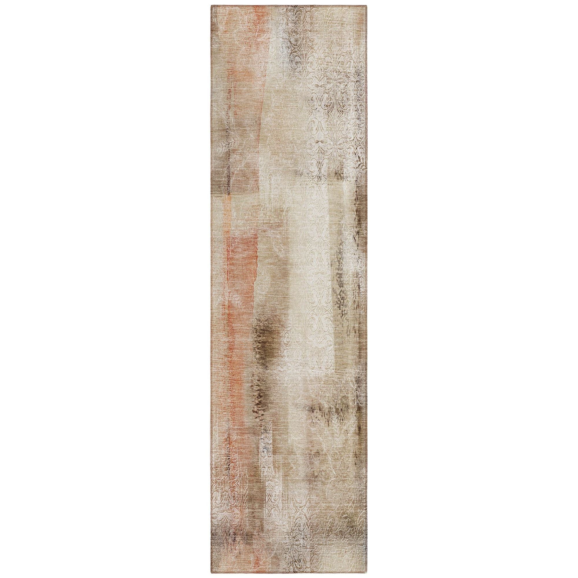 Machine Made ACN537 Beige Brown Rugs #color_beige brown