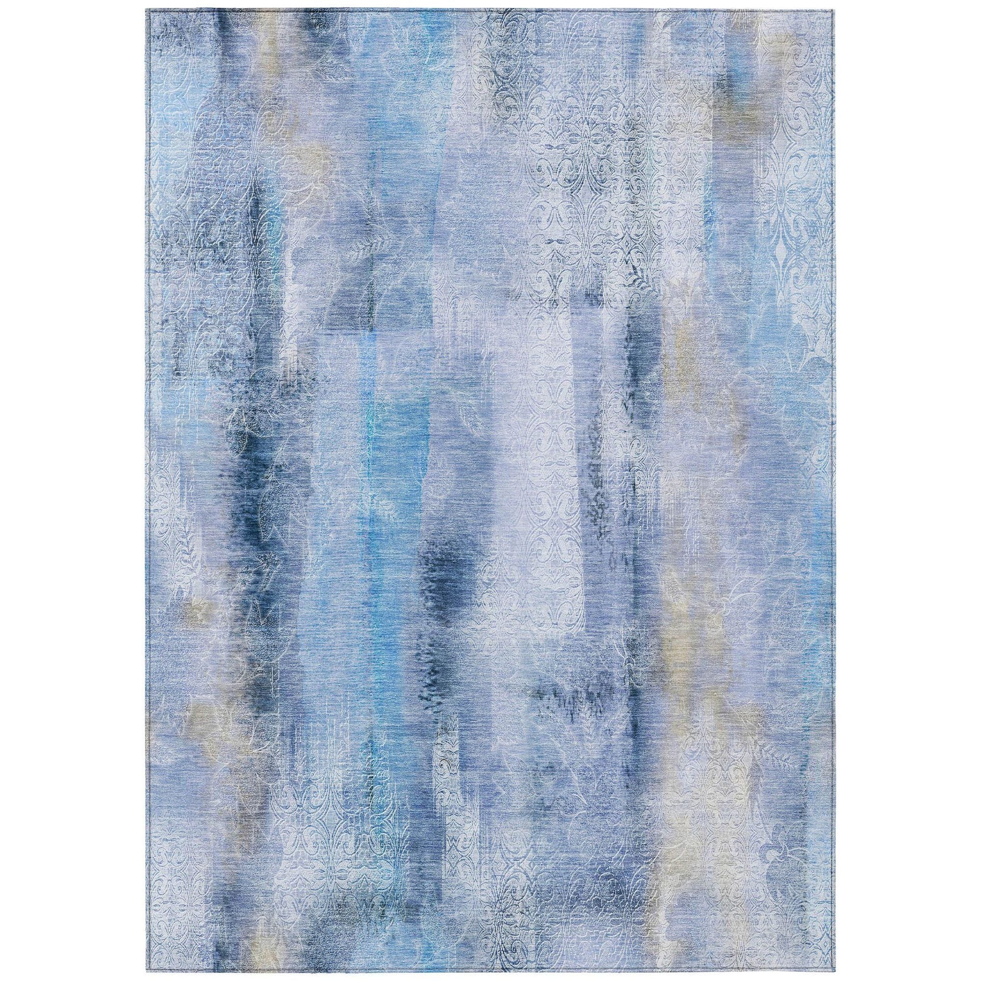 Machine Made ACN537 Blue  Rugs #color_blue 