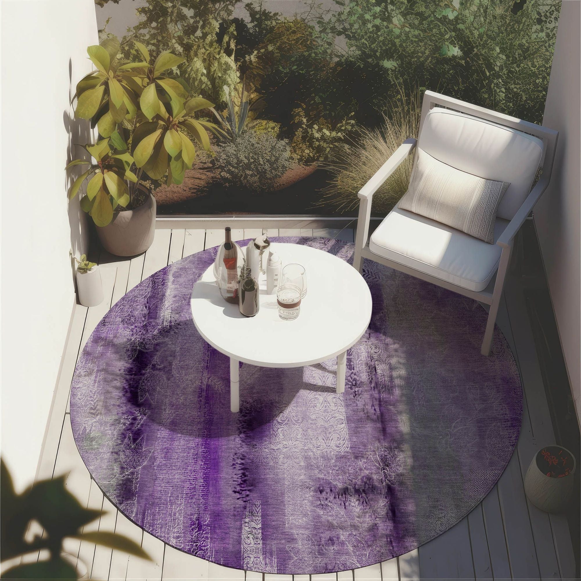 Machine Made ACN537 Purple  Rugs #color_purple 