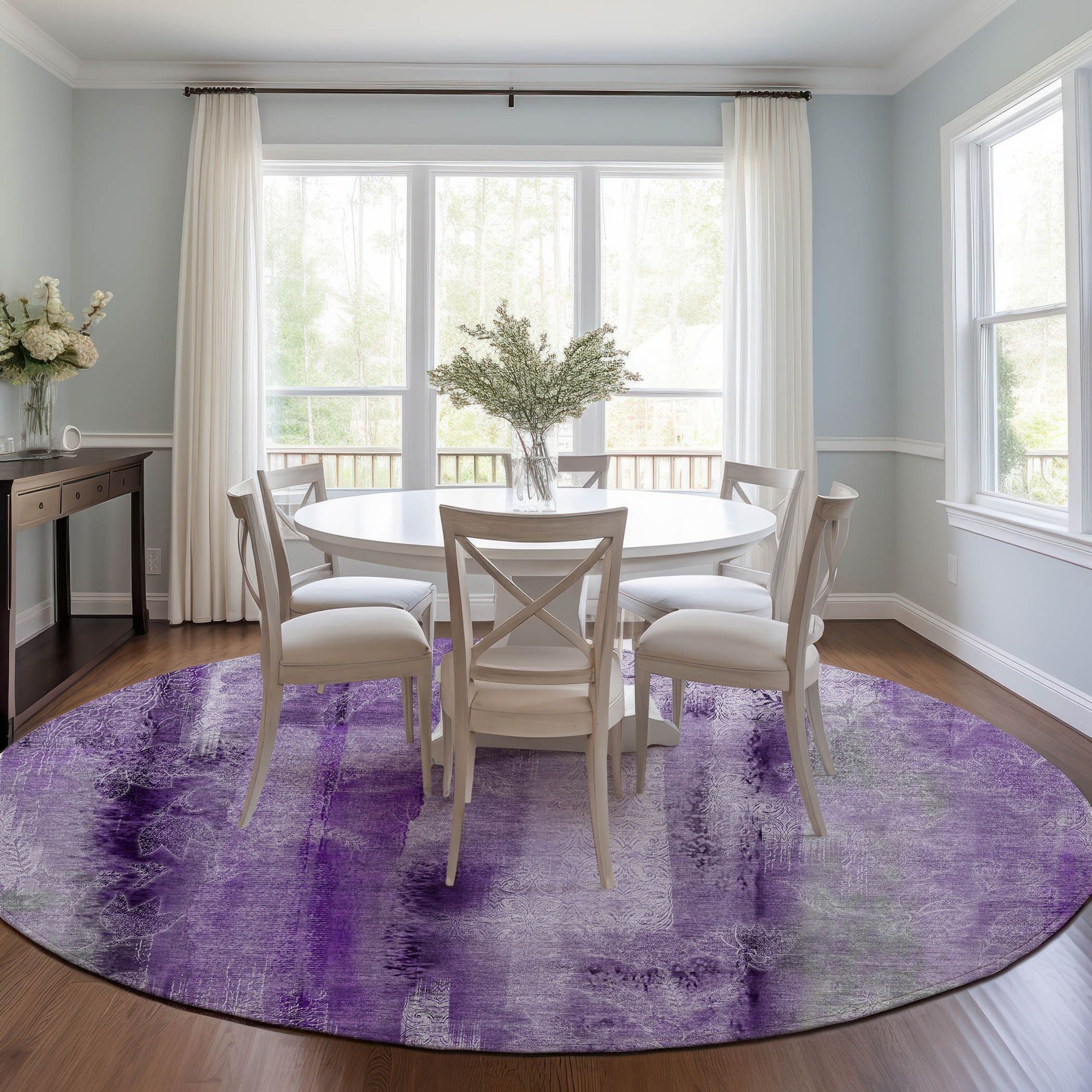 Machine Made ACN537 Purple  Rugs #color_purple 