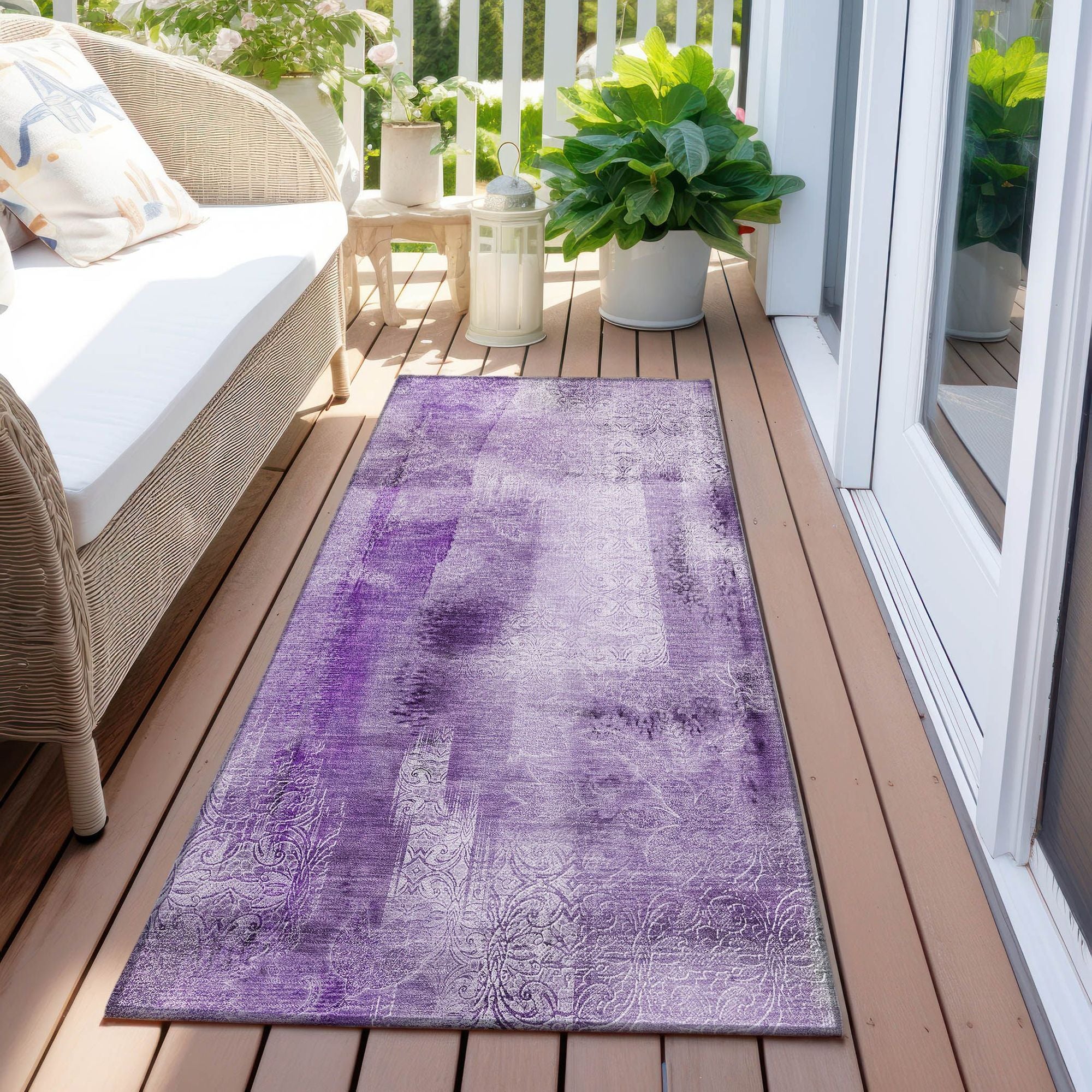 Machine Made ACN537 Purple  Rugs #color_purple 