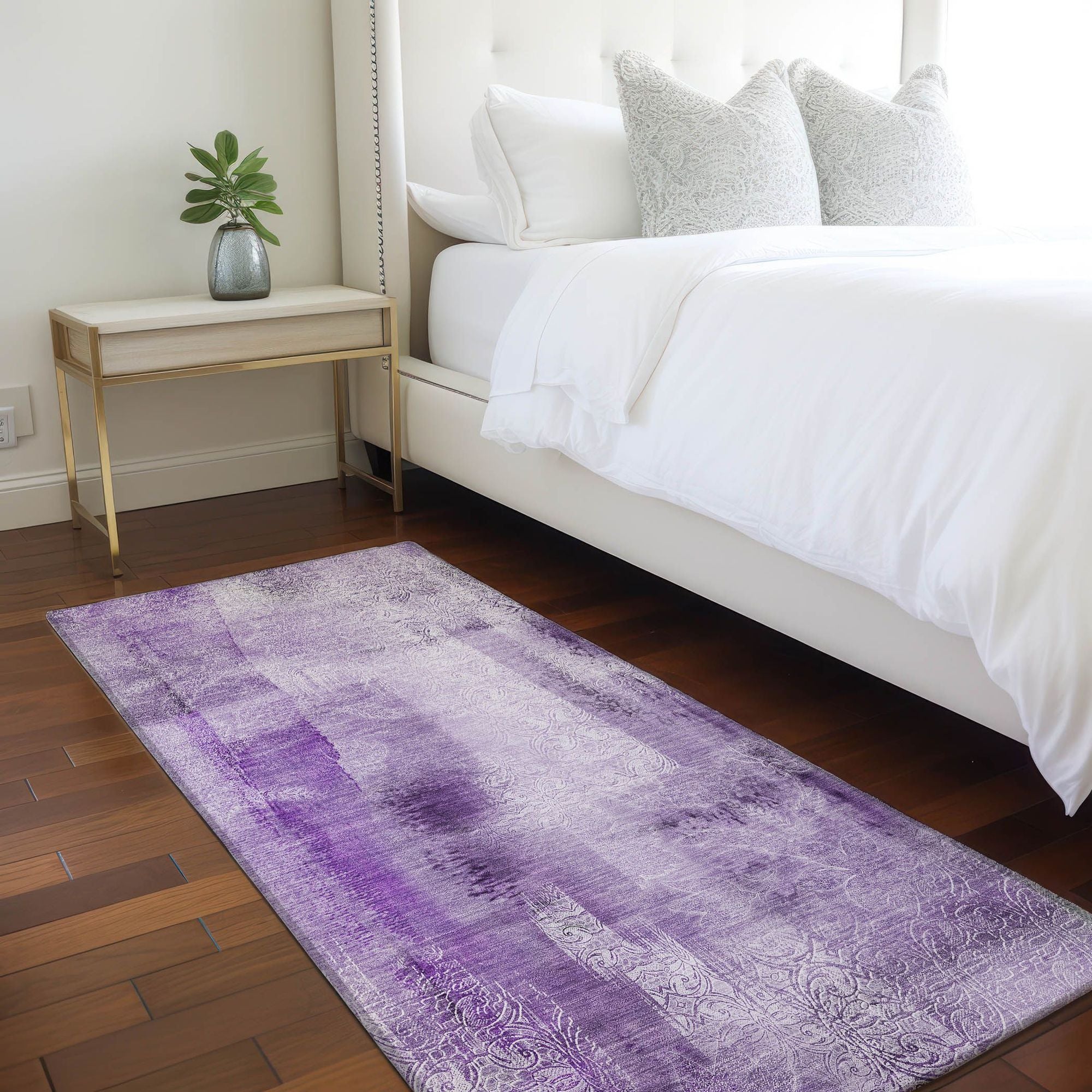 Machine Made ACN537 Purple  Rugs #color_purple 