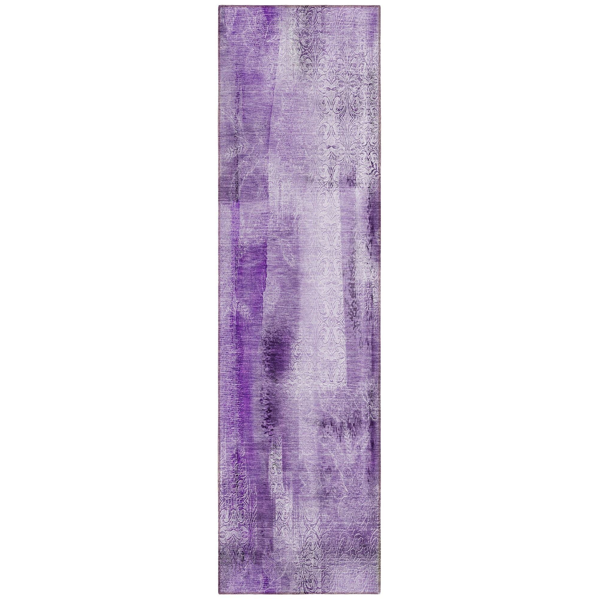 Machine Made ACN537 Purple  Rugs #color_purple 