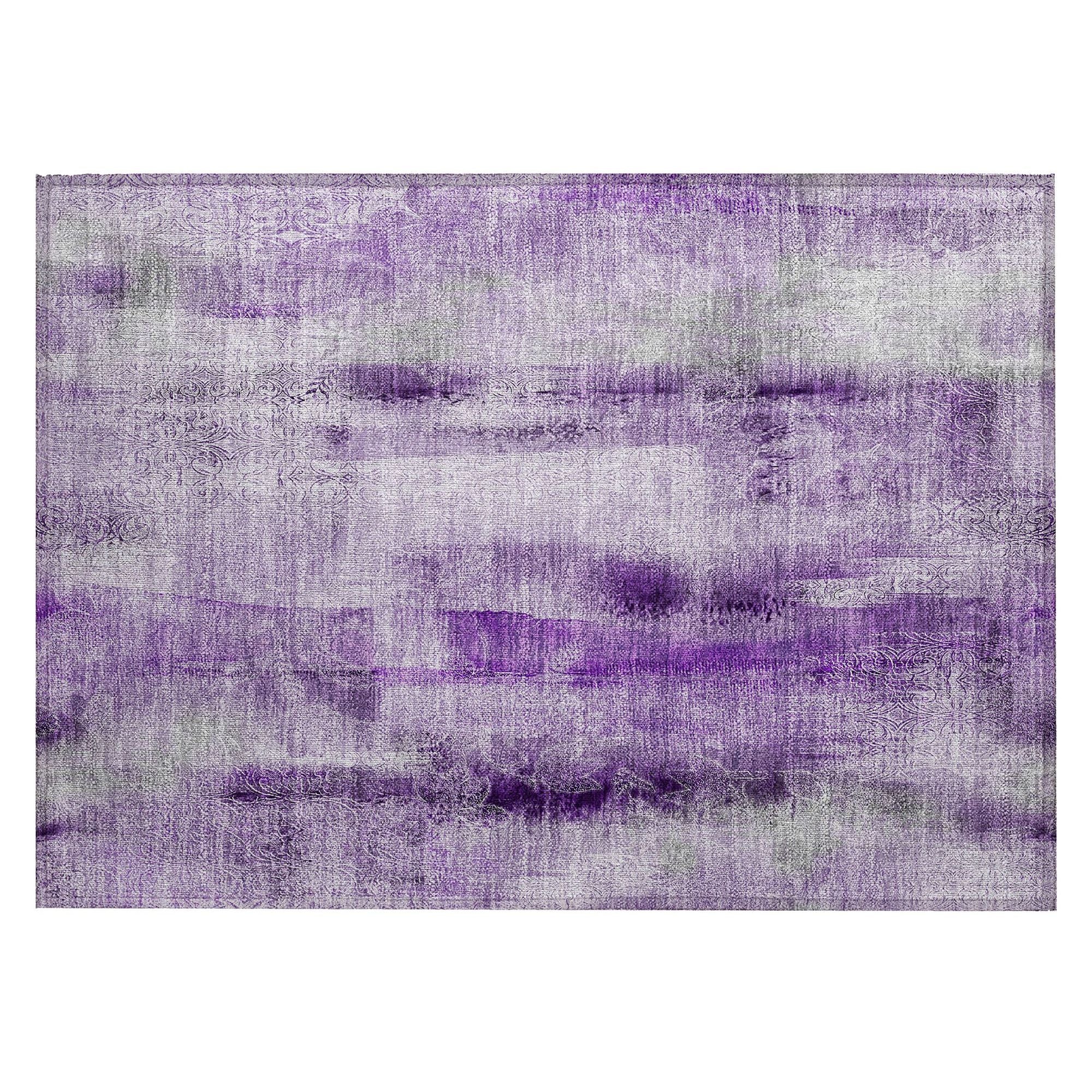 Machine Made ACN537 Purple  Rugs #color_purple 