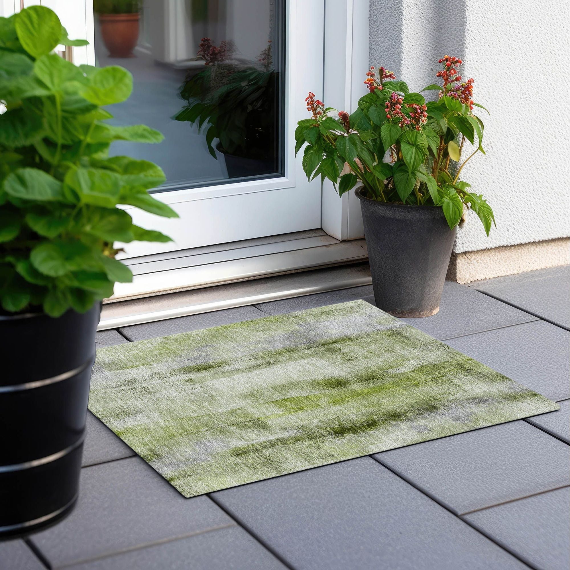 Machine Made ACN537 Sage Green Rugs #color_sage green